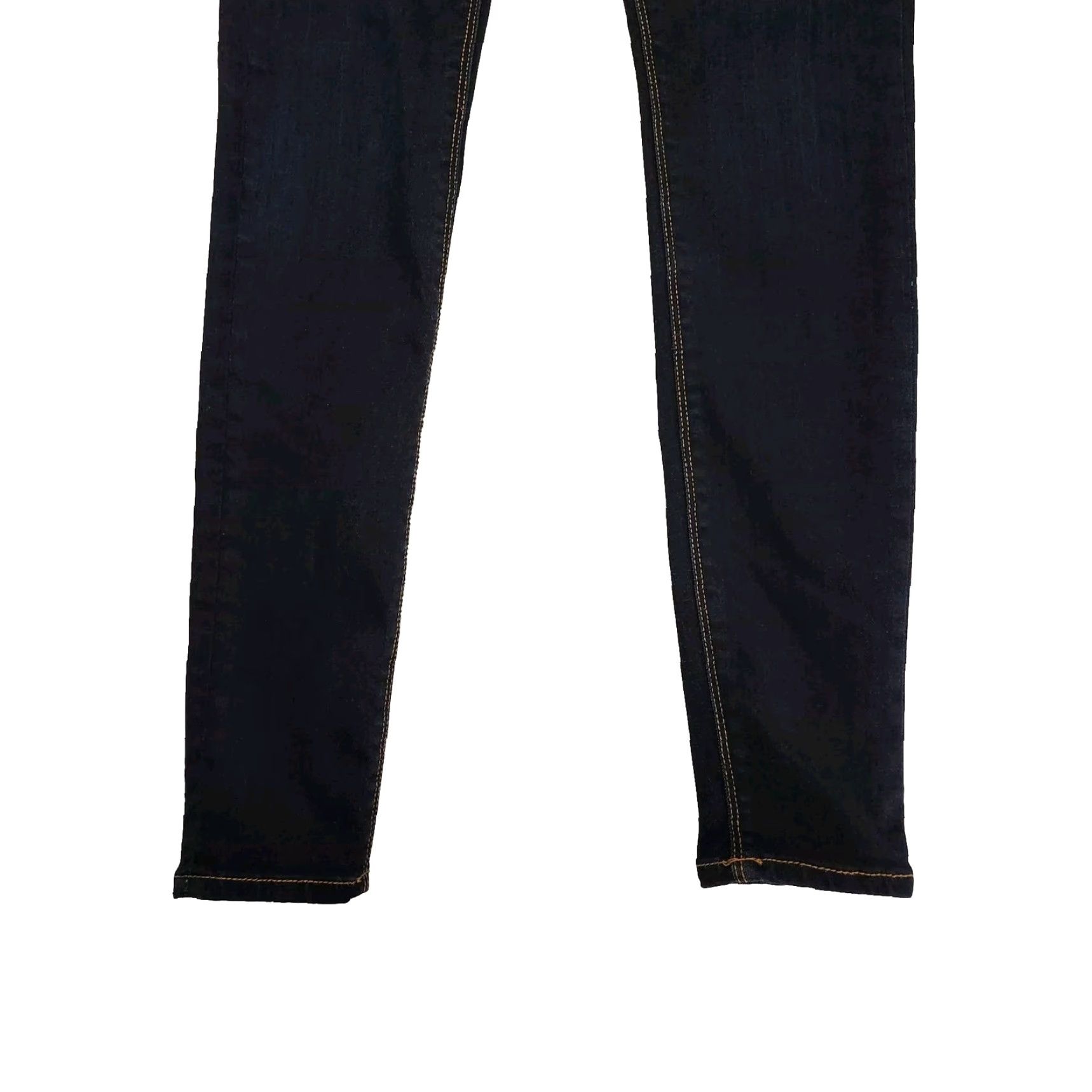 Denime Black Orchid Denim Women Jeans 28W Skinny Dark Wash Ankle Blue 26.75 Inseam Cropped Womens Size 28" / US 6 / IT 42 - 2 Thumbnail