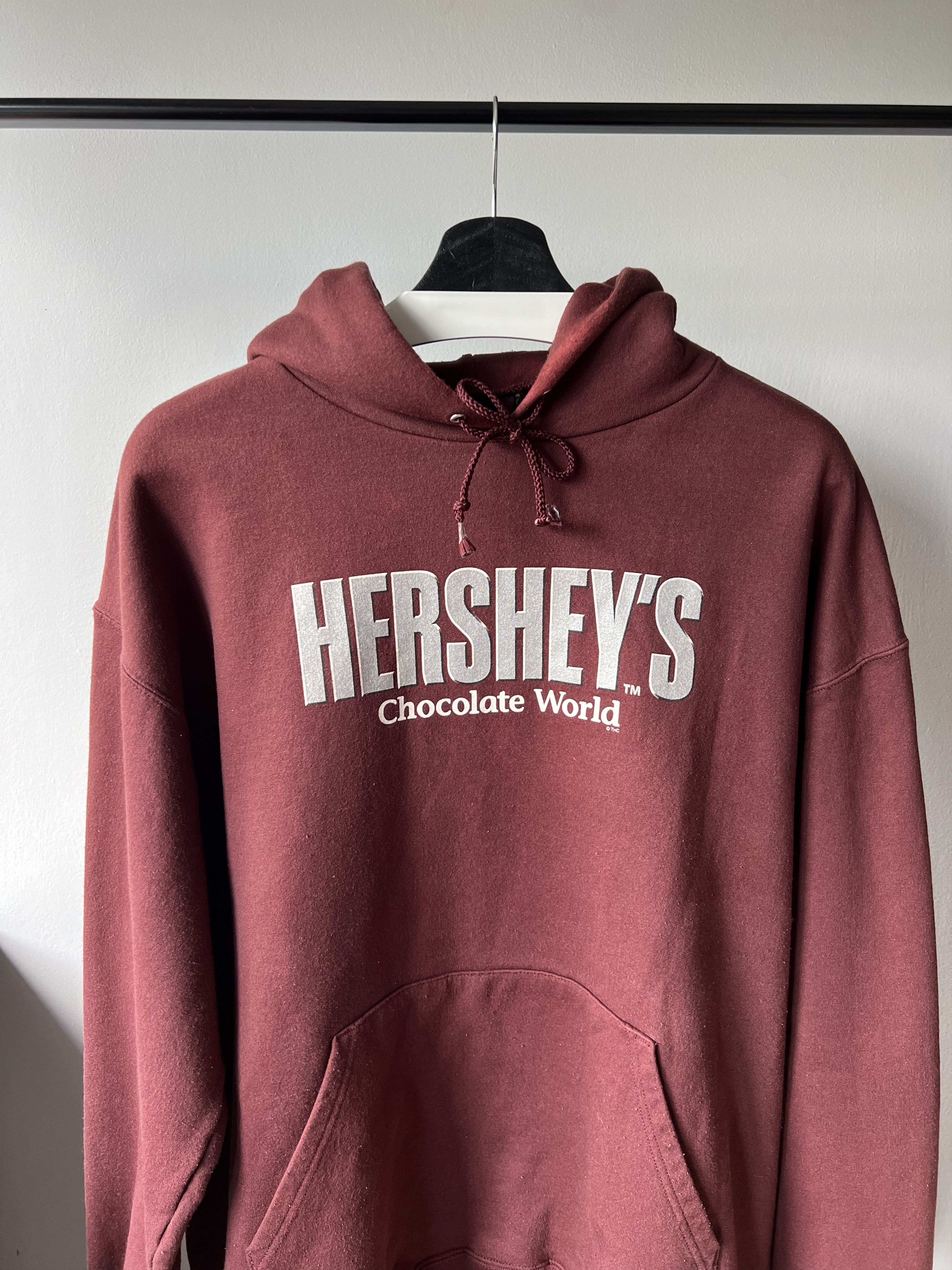 Chocolate × Vintage Vintage 90's Hershey’s Chocolate World Brown Hoodie By THC Size US L / EU 52-54 / 3 - 3 Thumbnail
