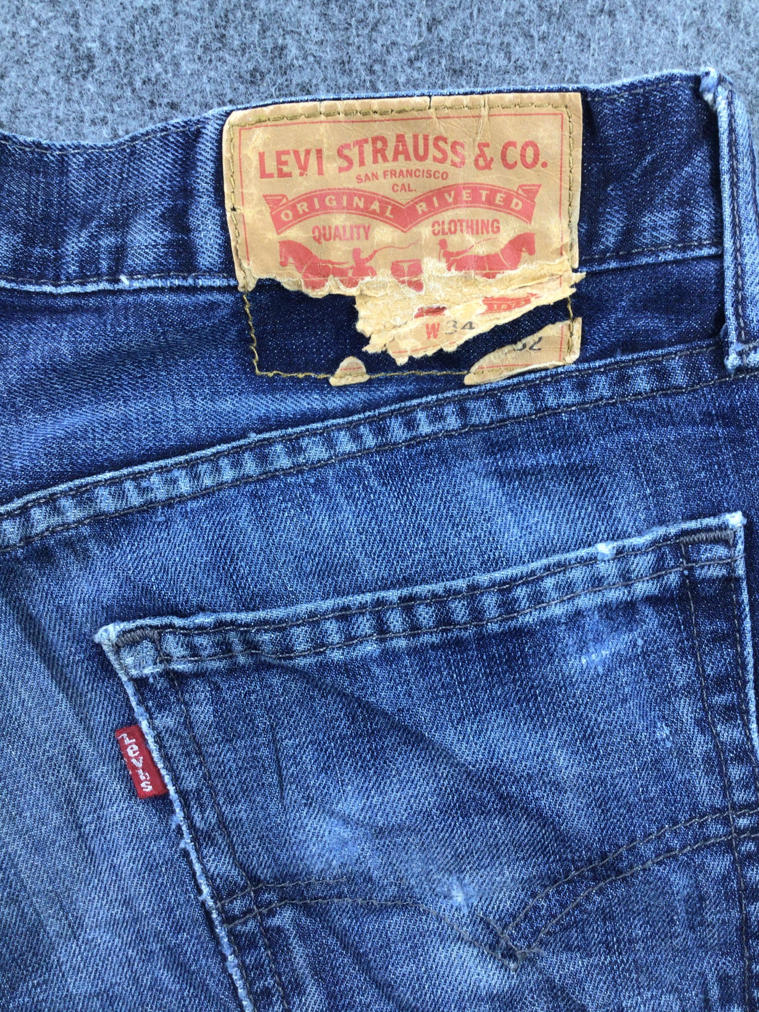 Levi's Vintage Levi's 514 Jeans Blue Wash Distressed Denim KJ303 Size US 34 / EU 50 - 5 Thumbnail