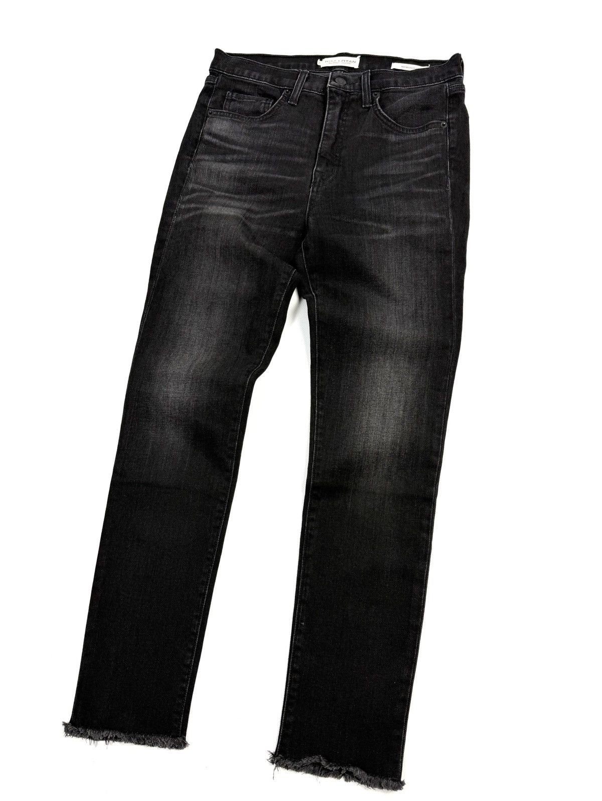 Nili Lotan Nili Lotan High Waist Skinny Jeans Raw Hem USA Avantgarde Size 28" / US 6 / IT 42 - 3 Thumbnail