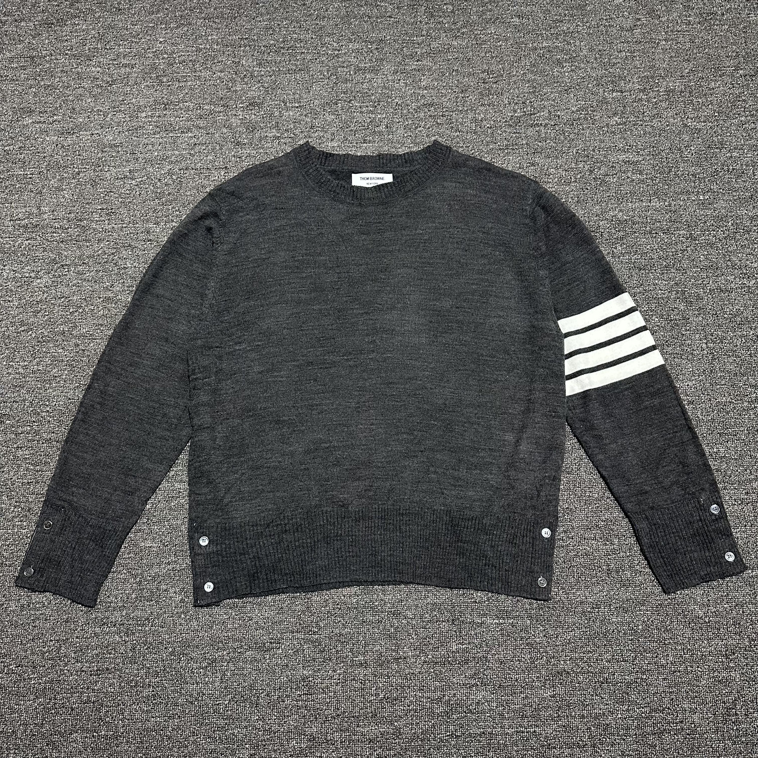 Thom Browne Thom Browne Knitwear Crewneck Size US XL / EU 56 / 4 - 1 Thumbnail
