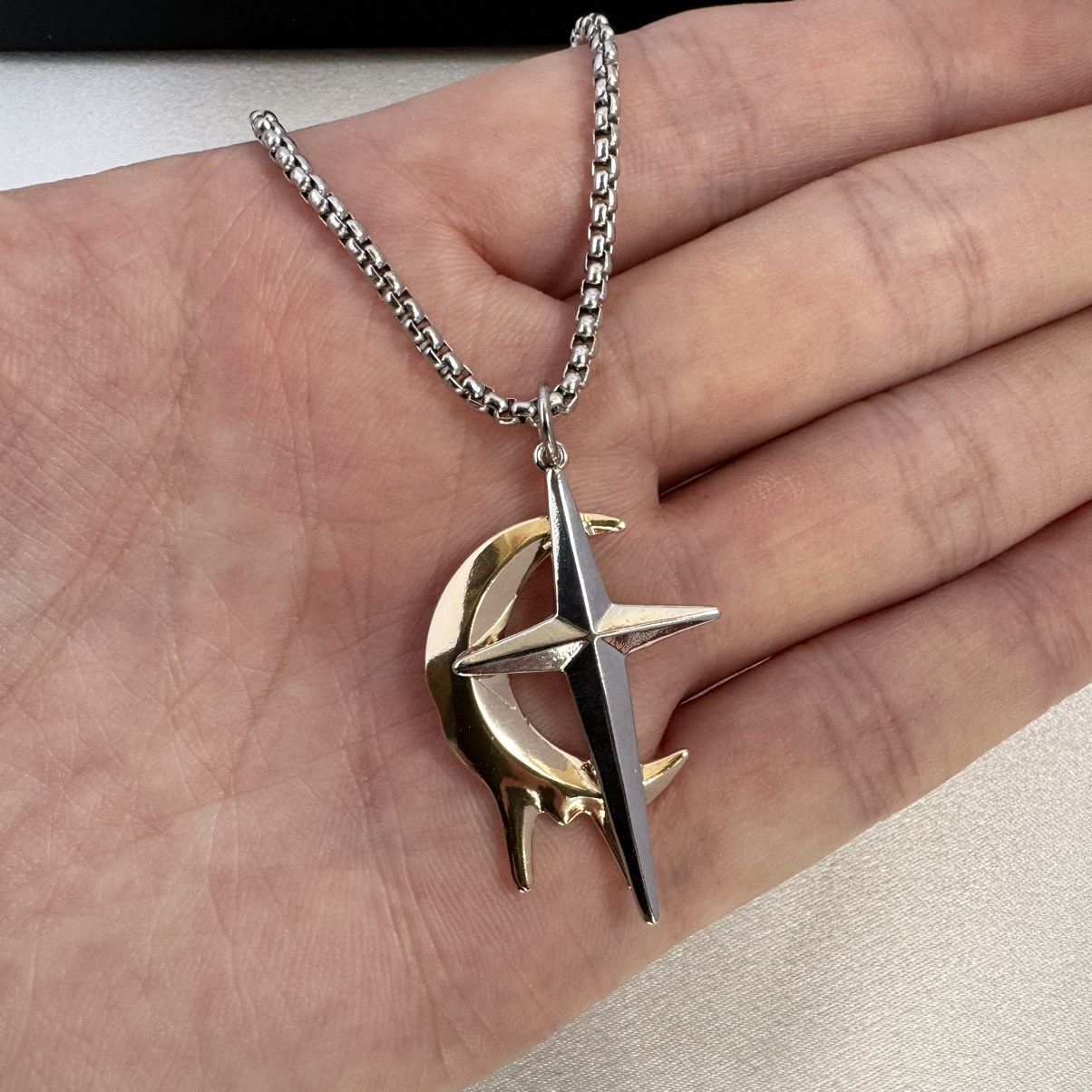 Other Star Moon Pendant Necklace for Men Women Size ONE SIZE - 4 Thumbnail