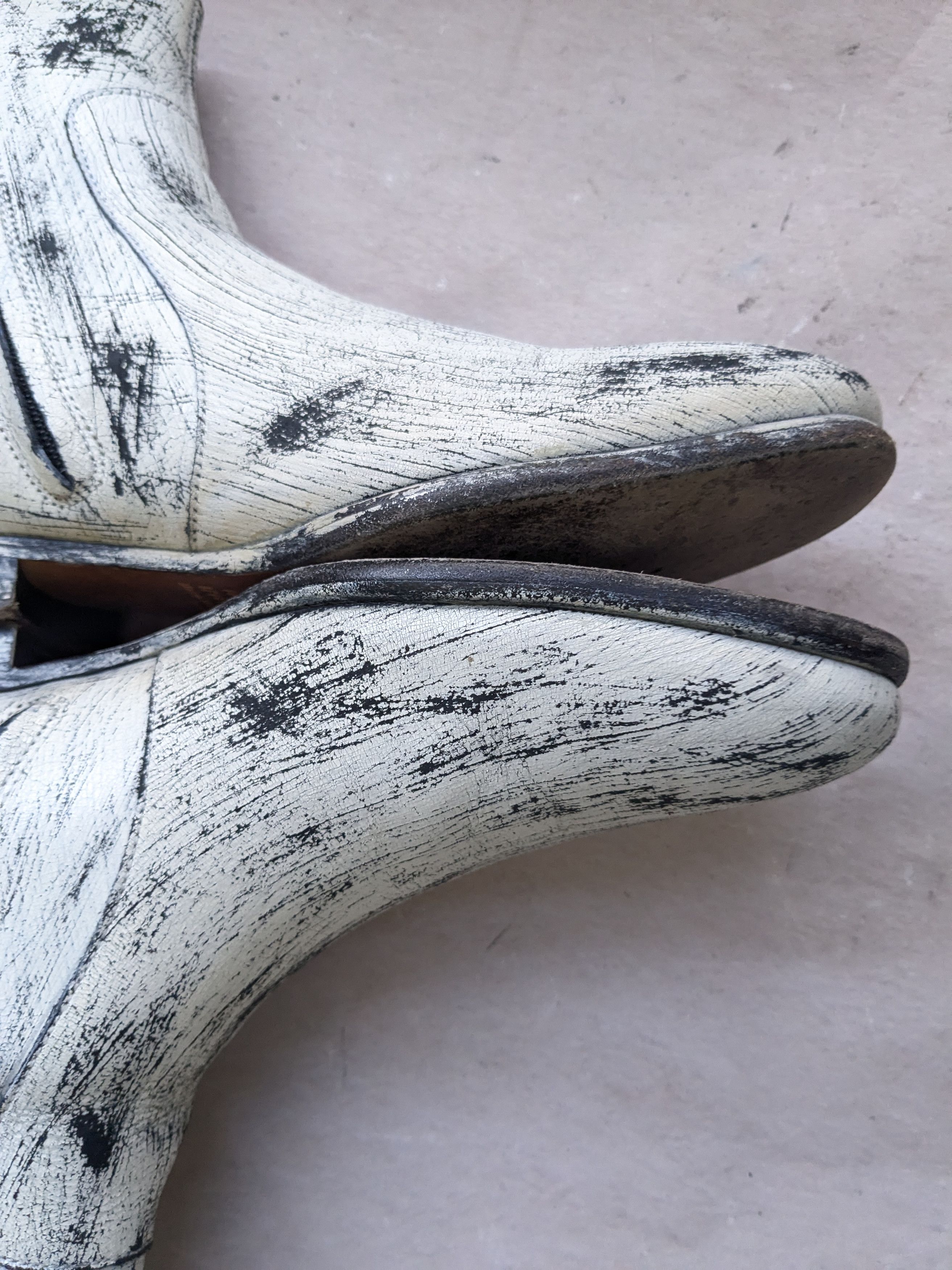 H&M × Maison Margiela Maison Margiela H&M Side Zip Boots White Black 9 42 Size US 9 / EU 42 - 8 Thumbnail