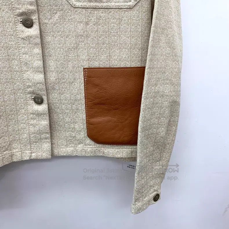 Loewe Loewe Light brown logo print cotton collar single-breasted Size S / US 4 / IT 40 - 4 Thumbnail