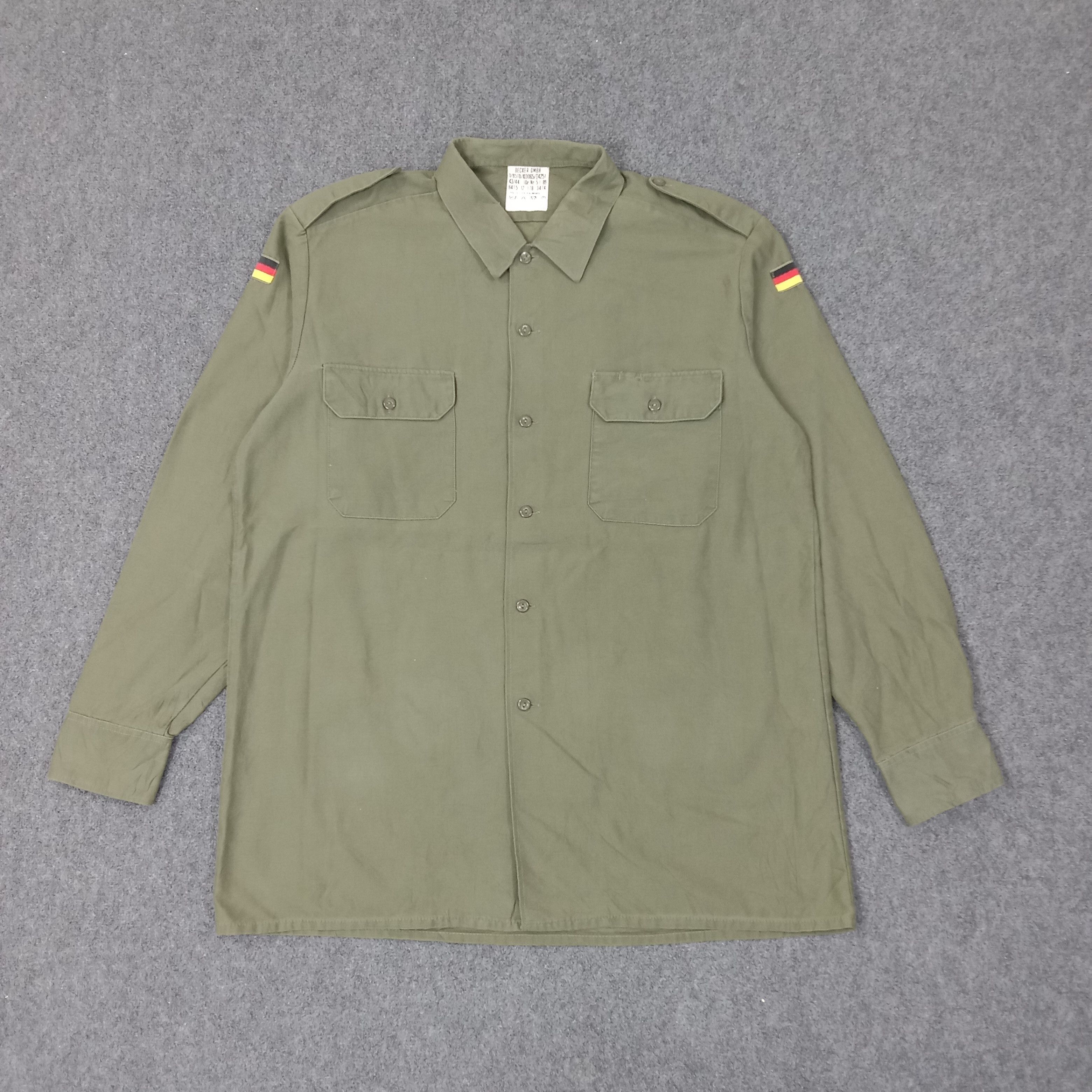 Vintage Germany Army Super Sweet Times Custom Shirt C223N55 Size US XL / EU 56 / 4 - 3 Thumbnail