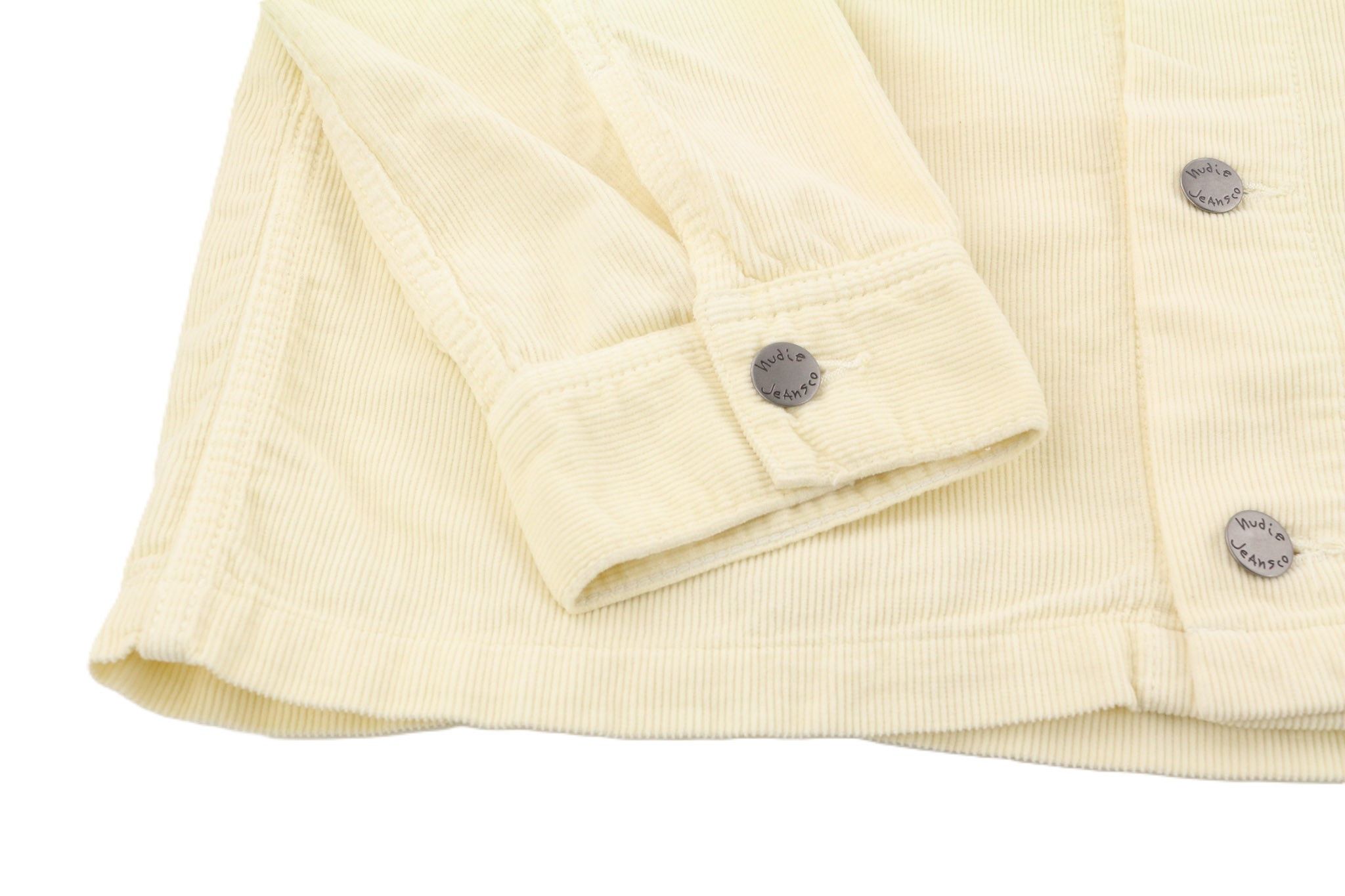 Nudie Jeans RONNY L Dusty White Cotton Corduroy Logo Jacket 81022 Size US L / EU 52-54 / 3 - 5 Thumbnail
