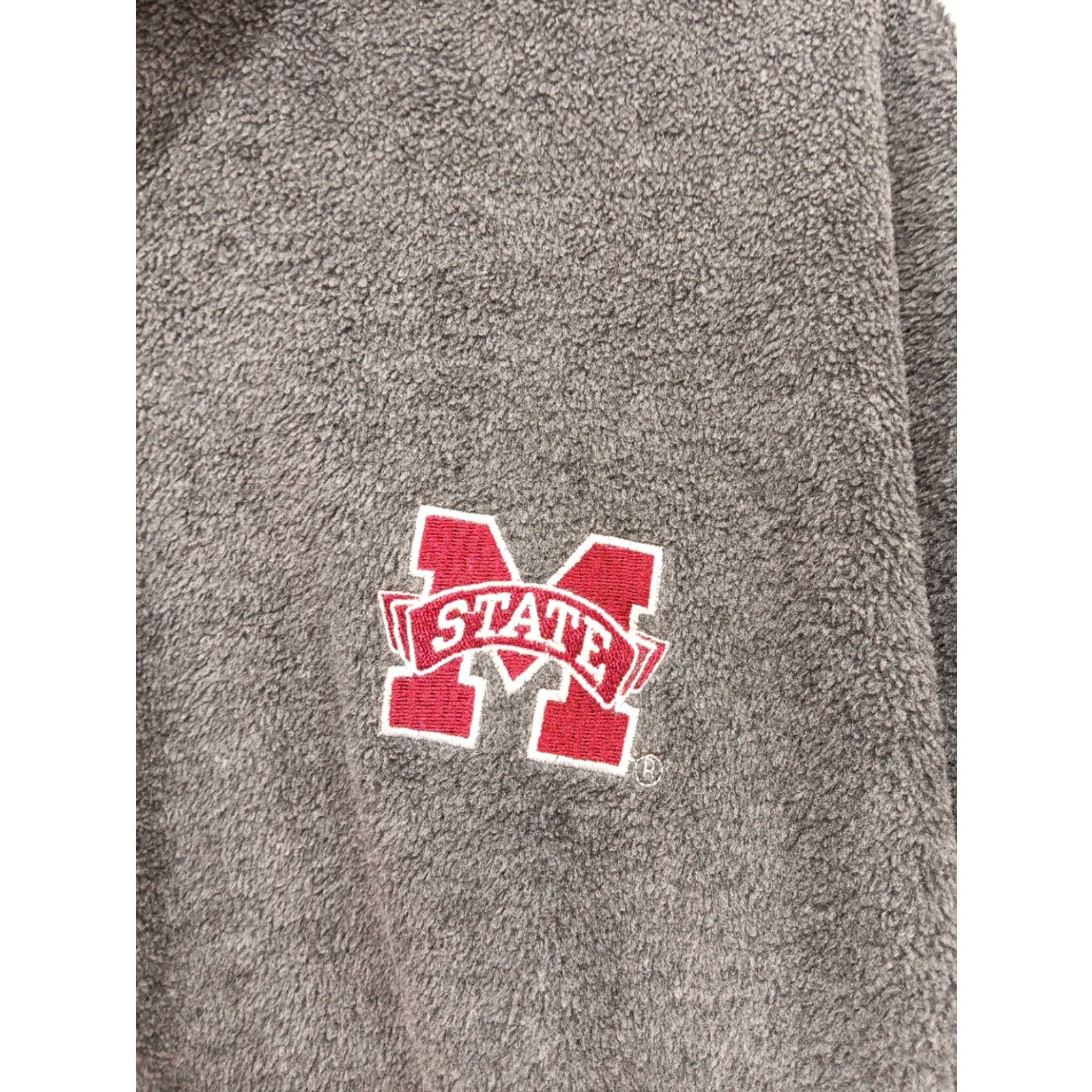 Vintage Mississippi State University Quarter-Zip Pullover Fleece 2XL Gray Zip Mens Pullover Acadia Tag Stand-Up Collar State Theme Size US XXL / EU 58 / 5 - 3 Thumbnail