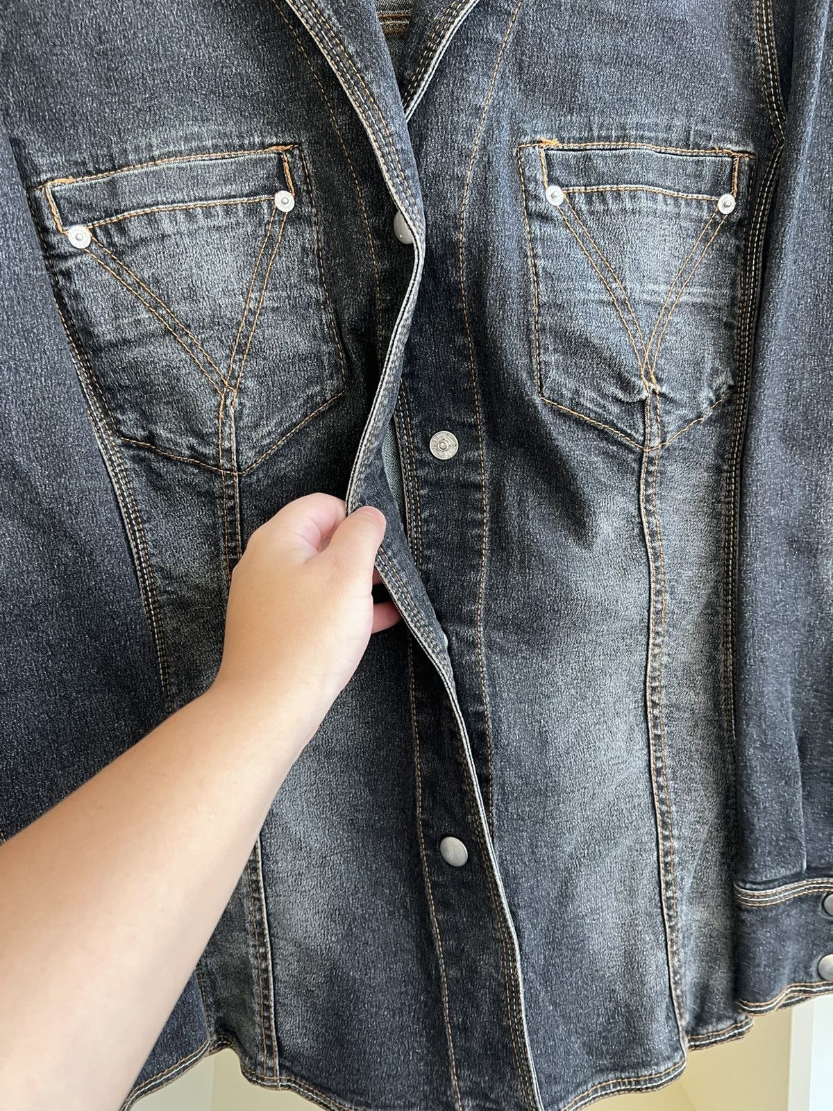 Marina Rinaldi Vintage Marina Rinaldi Denim Jacket JAPAN Size XL / US 12-14 / IT 48-50 - 8 Thumbnail