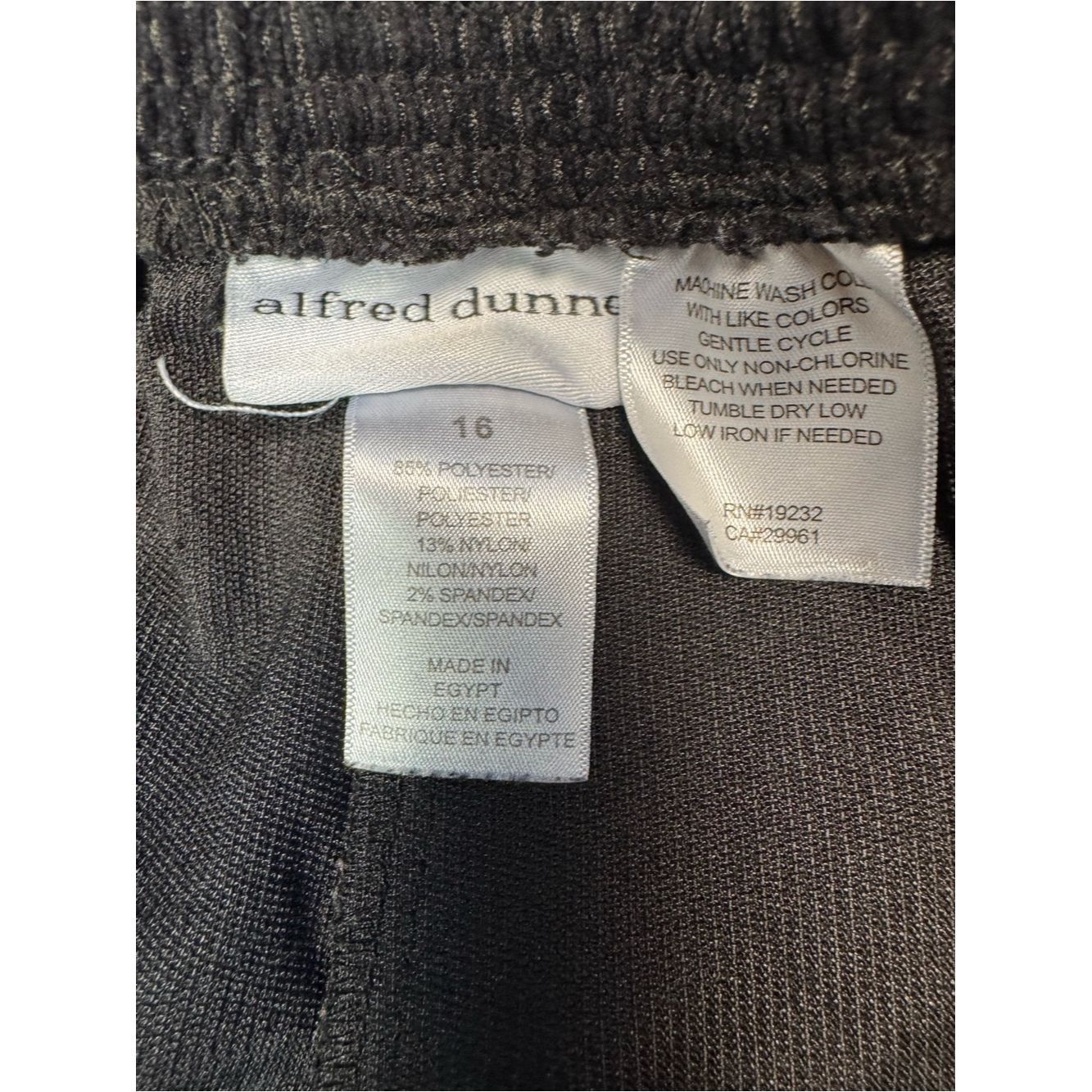 Other Alfred Dunner Sleek Corduroy Pull-on Black Pants Size 16 Size 38" / US 16 / IT 52 - 6 Thumbnail