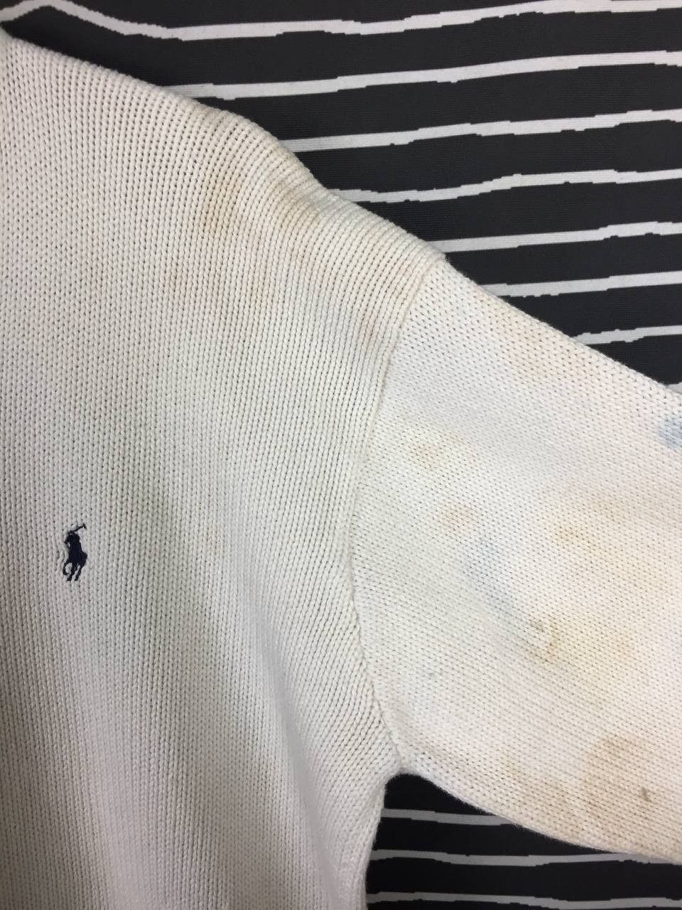 Polo Ralph Lauren Distressed Polo Ralph Lauren Cropped Fit V-Neck Knit Sweater Size US M / EU 48-50 / 2 - 4 Thumbnail