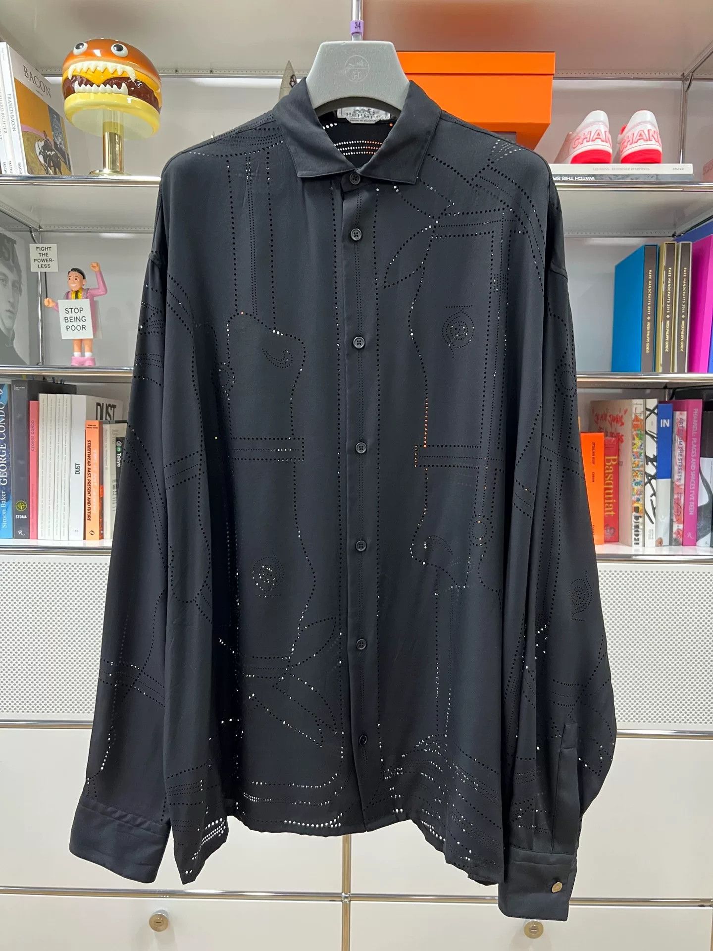 Hermes Hermes Laser Cut Silk Shirt Runway Size US S / EU 44-46 / 1 - 1 Thumbnail