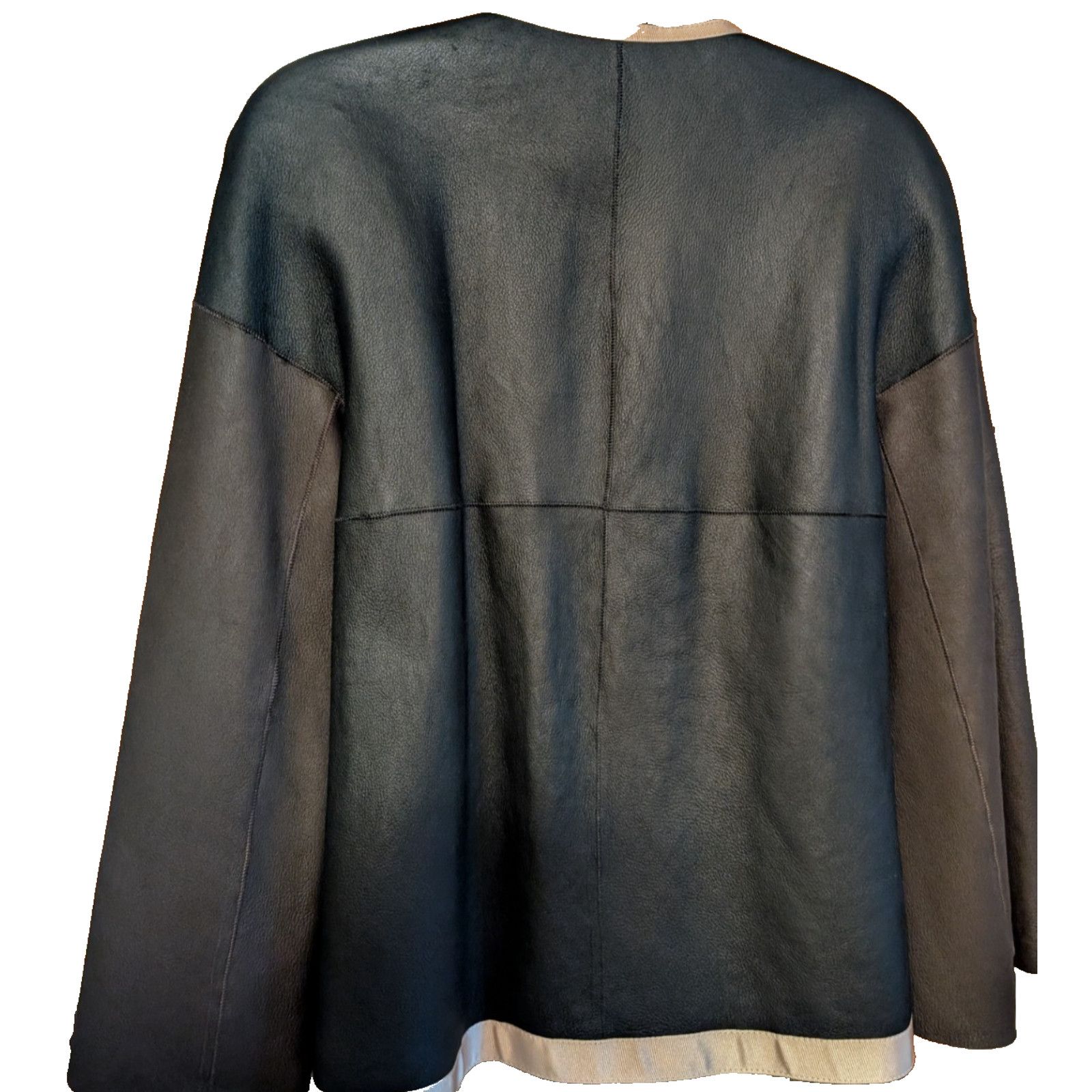 Giorgio Armani Giorgio Armani Lambskin Leather Shearling Jacket Size 38 EUC Size M / US 6-8 / IT 42-44 - 3 Thumbnail