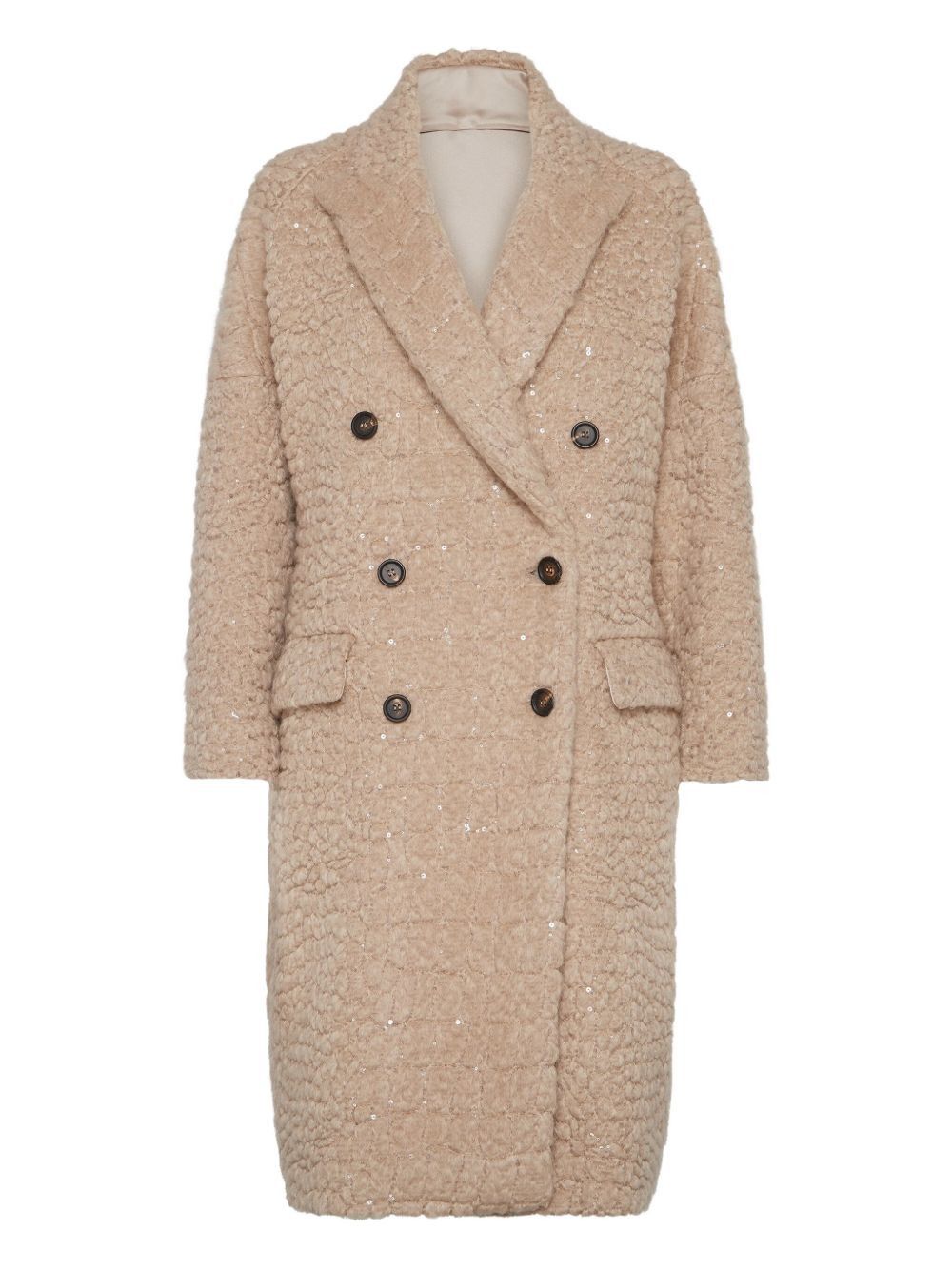 Brunello Cucinelli WOOL DOUBLE-BREASTED COAT Size M / US 6-8 / IT 42-44 - 1 Thumbnail