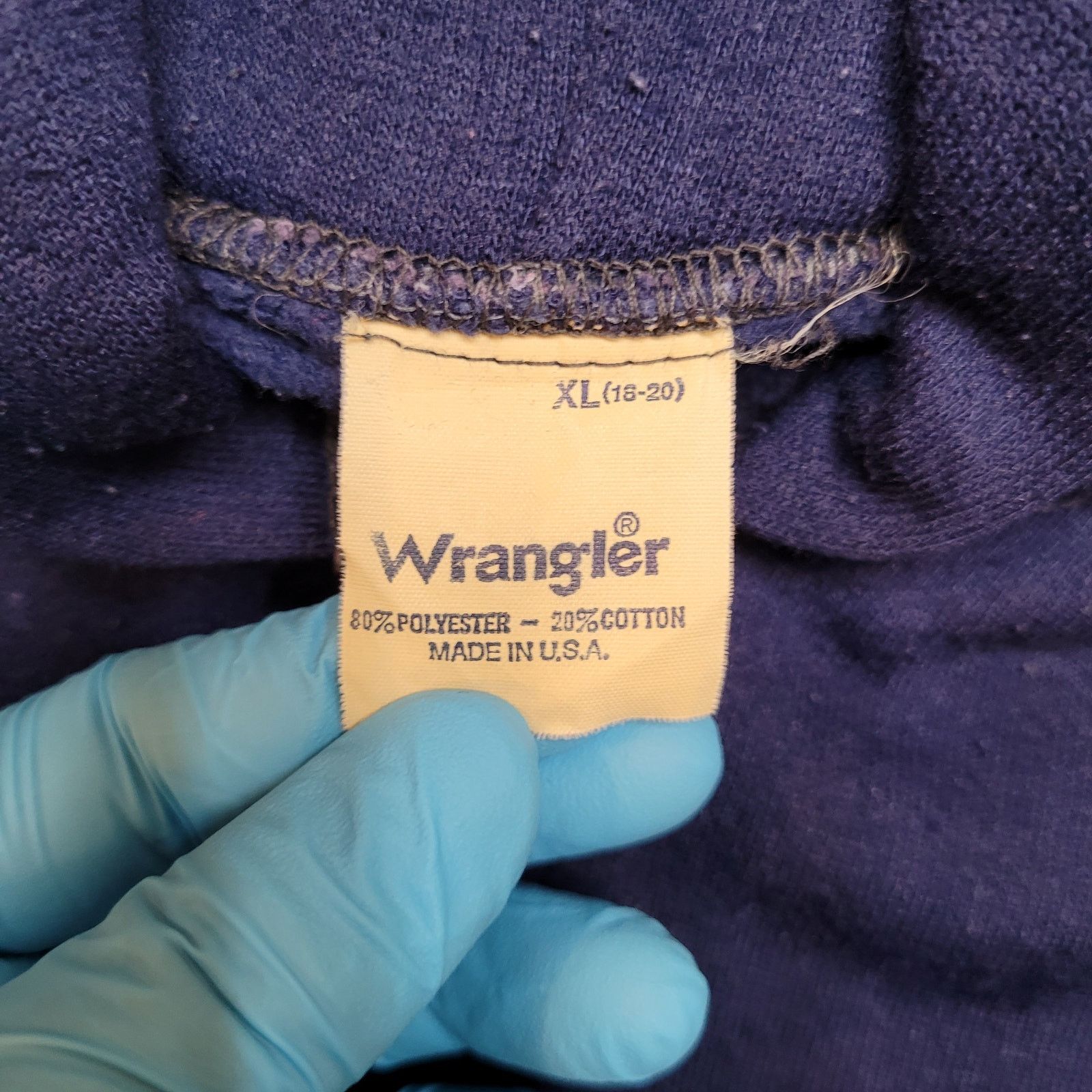 Wrangler VTG 80s Wrangler Zip Up Hoodie USA Made Womens S Oversized Size S / US 4 / IT 40 - 11 Thumbnail