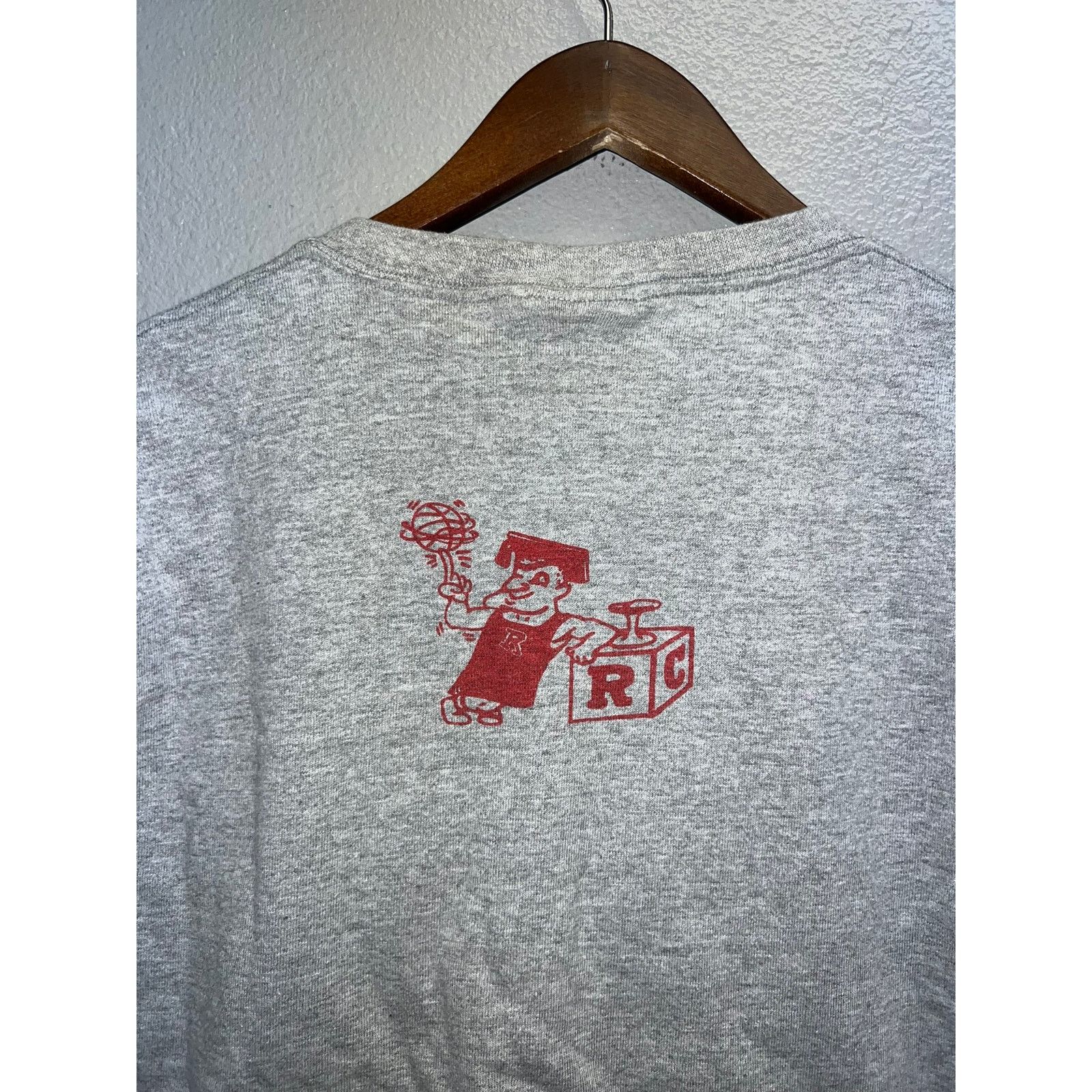Lee Vintage Basketball Shirt Cobbler Test Print Gray Red Tee M Size US M / EU 48-50 / 2 - 6 Thumbnail
