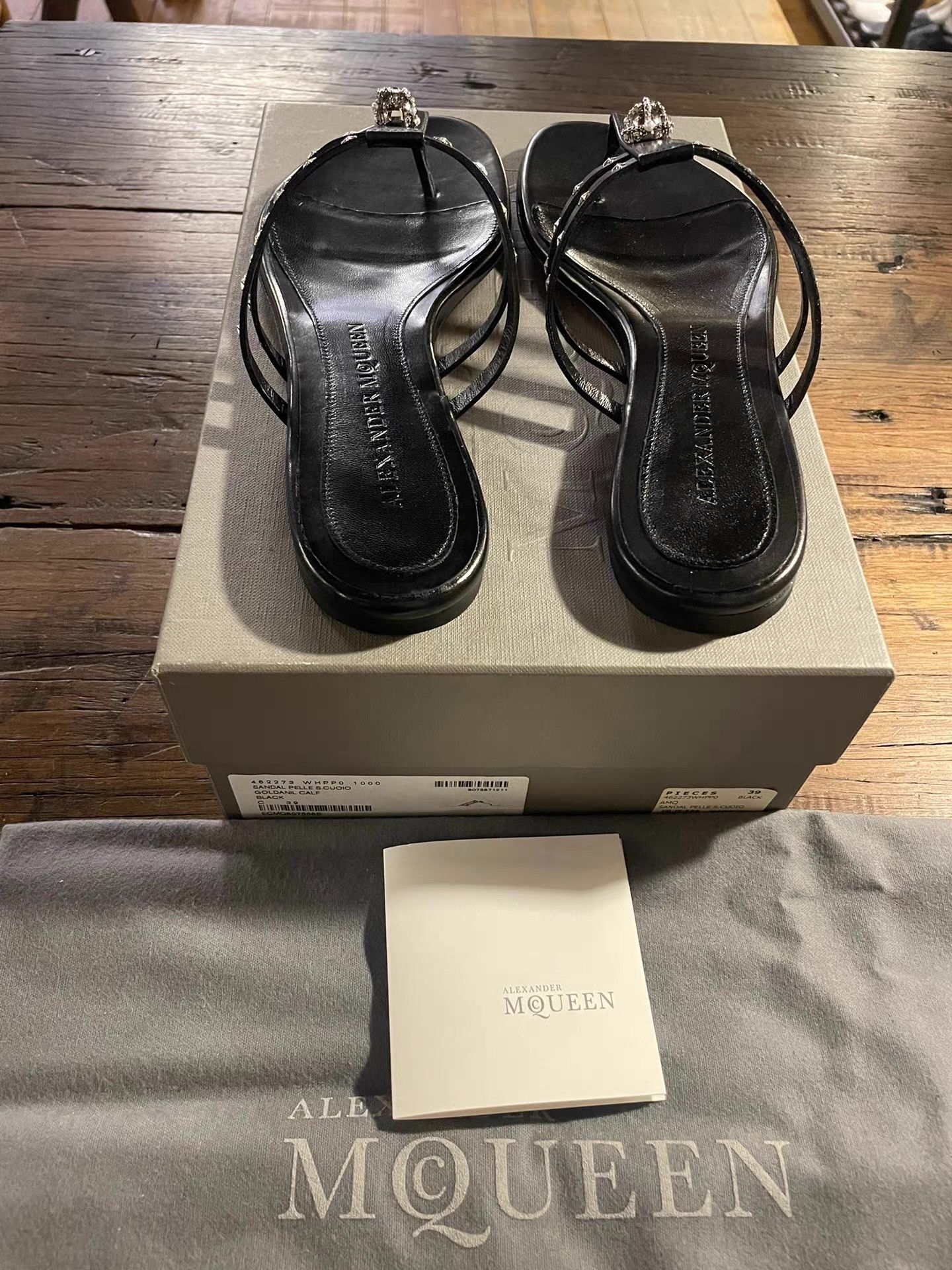 Alexander McQueen Alexander McQueen 17SS Crystal‑embellished Slides。Ｑ25 Size US 8 / IT 38 - 3 Thumbnail