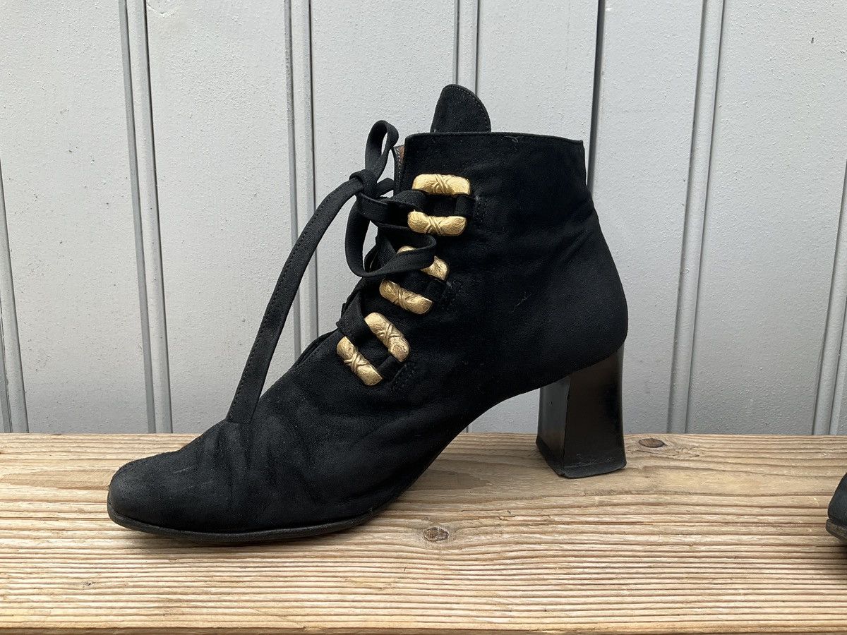 Vintage JB Martin black ankleboots Size US 5 / IT 35 - 2 Thumbnail
