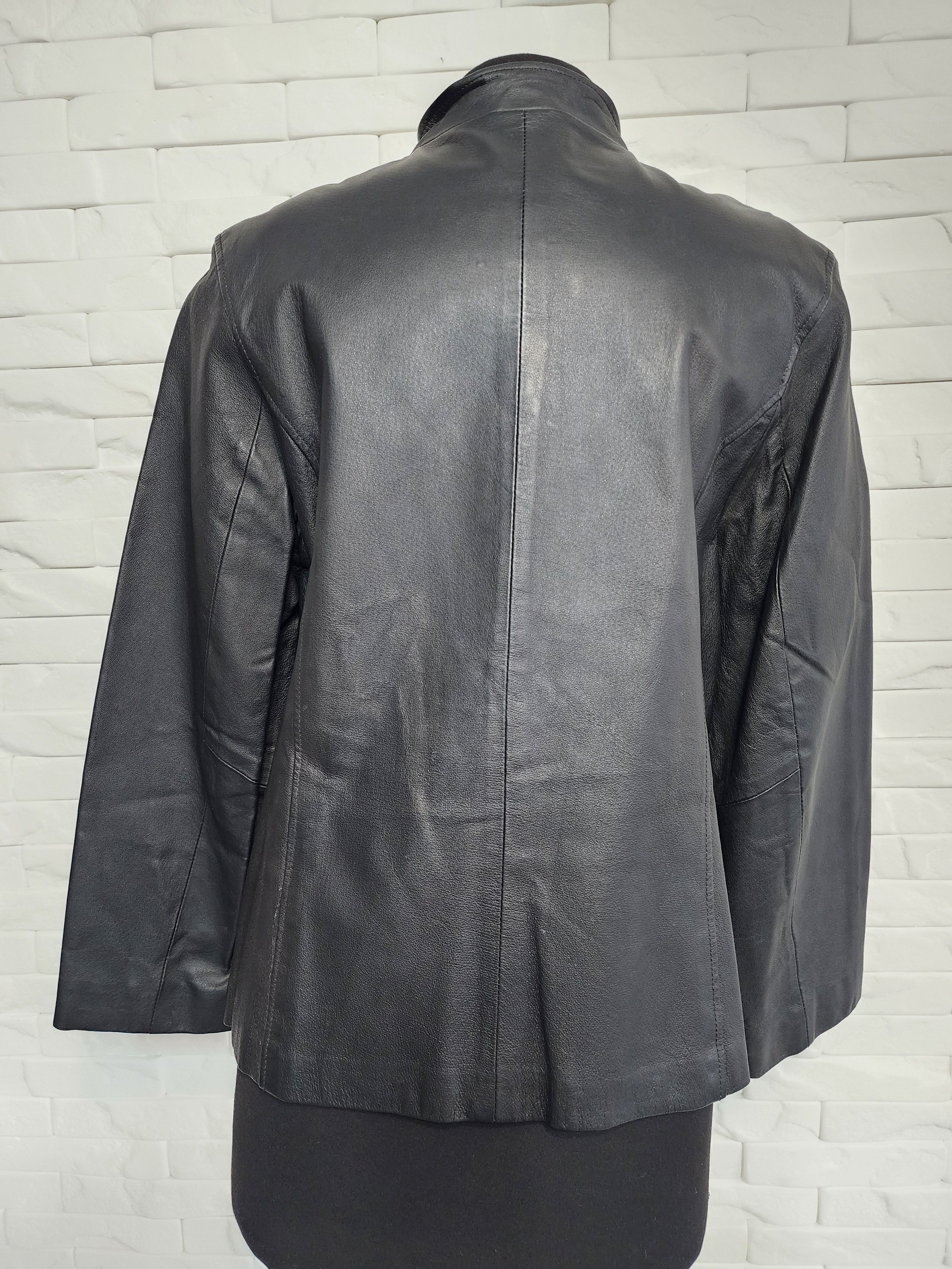 Other Black Leather Women's Jacket: Size L / US 10 / IT 46 - 2 Thumbnail