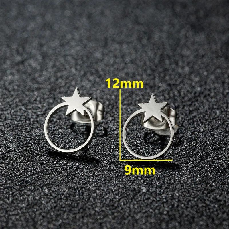 Jewelry Tiny Star Mini Stud Earrings Charm Earring Gift Size ONE SIZE - 2 Thumbnail