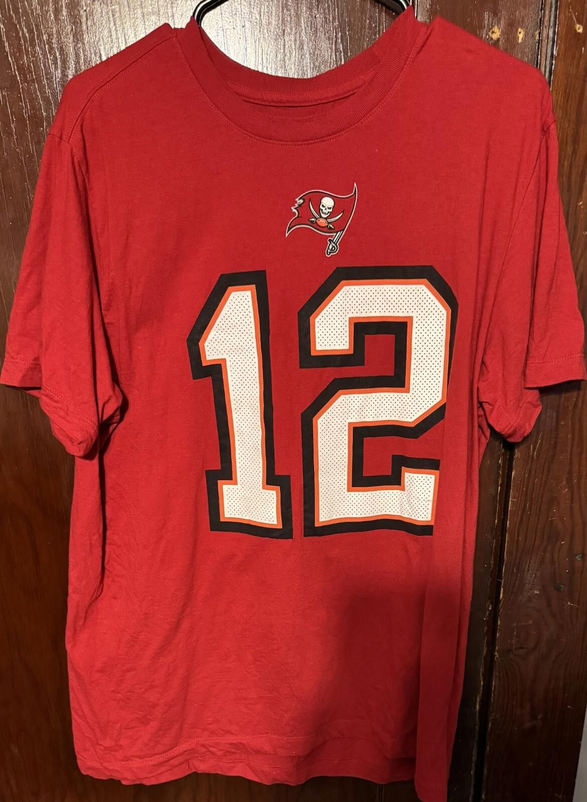 Nike Tampa Bay Buccaneers Tom Brady Shirt Men’s Sz L Red Vintage Size ONE SIZE - 1 Thumbnail