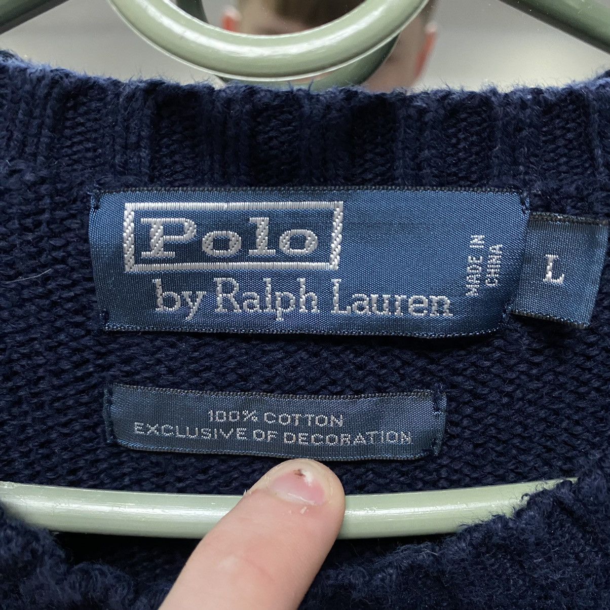 Ralph Lauren VINTAGE Polo Ralph Lauren Sweater Cotton 90s Size US L / EU 52-54 / 3 - 6 Thumbnail