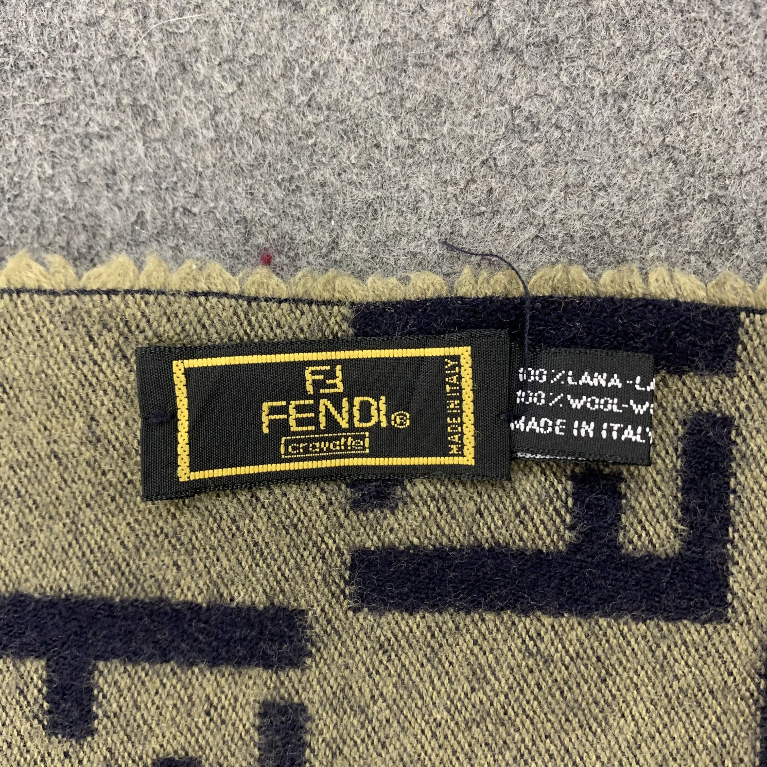 Fendi Fendi Scarf Wool Muffler Neck Wrap BL9325 Size ONE SIZE - 4 Thumbnail