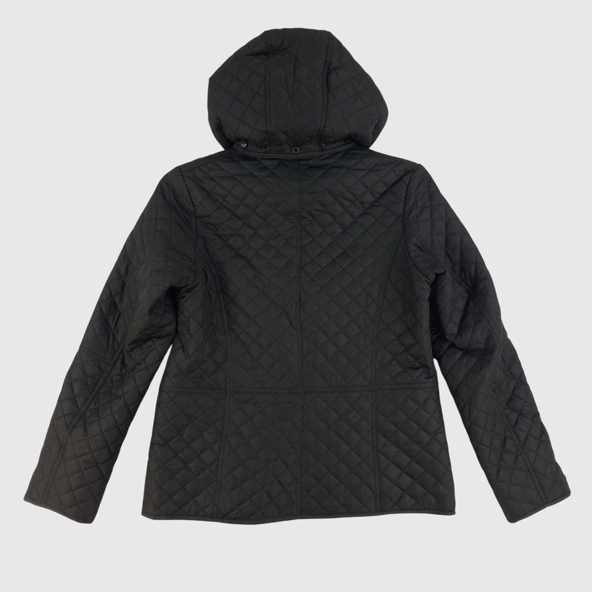 Other WeatherTamer Womens Weatherproof Quilted Hooded Jacket Black Size M / US 6-8 / IT 42-44 - 2 Thumbnail