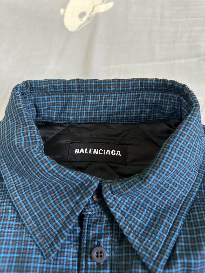 Balenciaga Balenciaga Embroidered Plaid Cotton Jacket Size US XXS / EU 40 - 3 Thumbnail