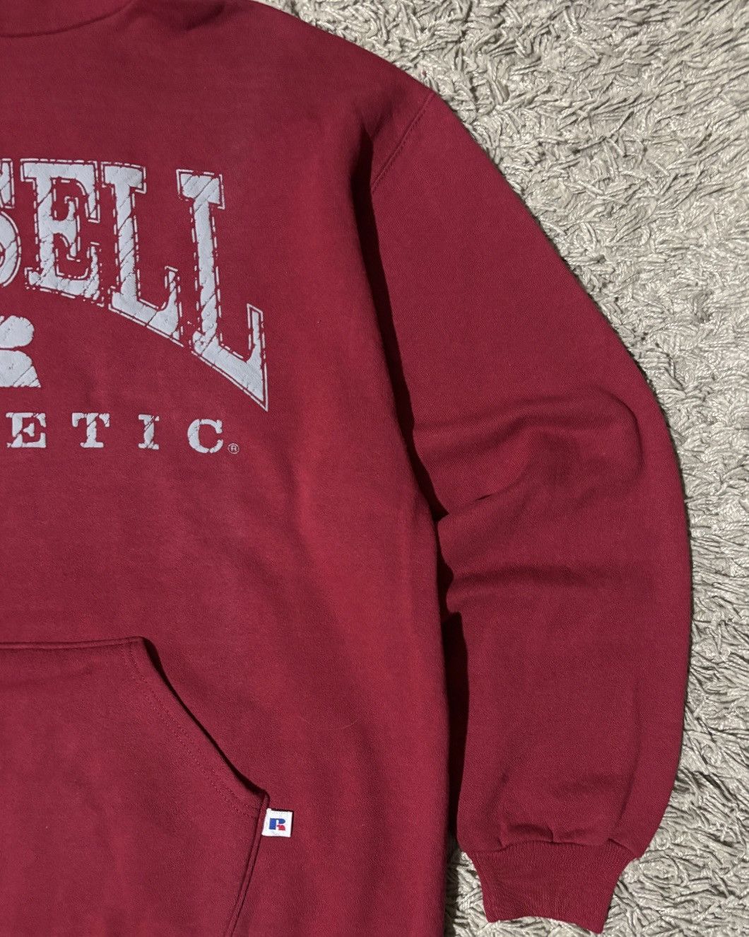 Russell Athletic 1990’s Russell Athletic “Spellout” Red Hoodie Size US XL / EU 56 / 4 - 2 Thumbnail