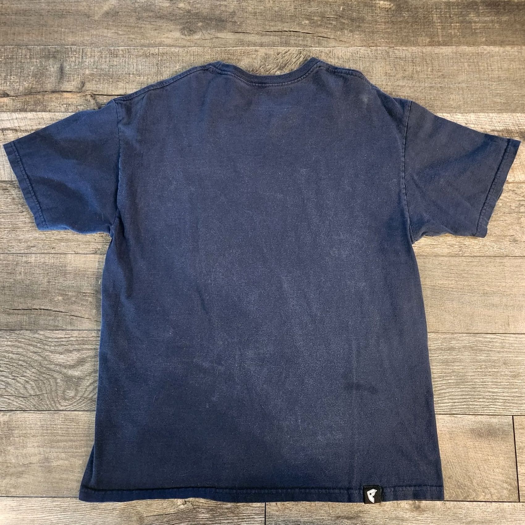 Logo 7 Famous Stars & Stripes T Shirt Tee Mens Large Logo Navy Blue Graphic Print Short Sleeve Crew Neck Skate Y2K Men Regular Vintage No F Logo Size US L / EU 52-54 / 3 - 5 Thumbnail