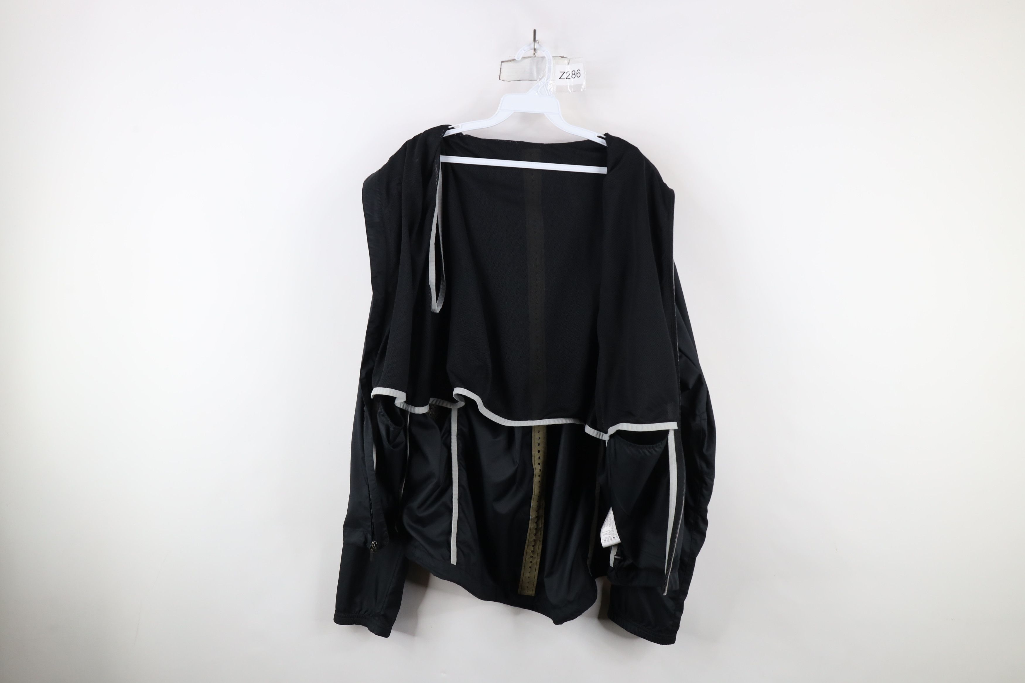 Nike × Vintage Vintage Nike Travis Scott Mini Swoosh Vented Jacket Black Size US L / EU 52-54 / 3 - 9 Thumbnail