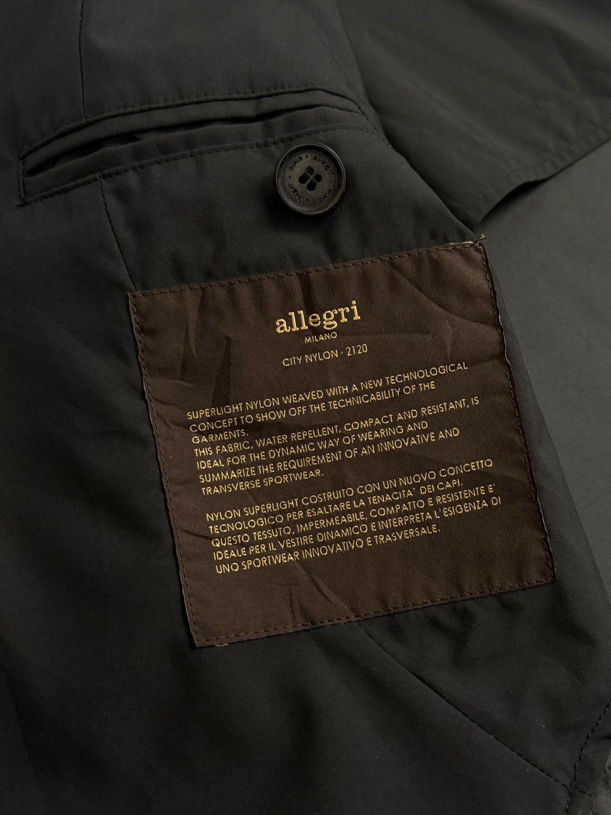 Allegri Allegri Milano Packable Raincoat Windbreaker Jacket Designer Size US L / EU 52-54 / 3 - 22 Thumbnail