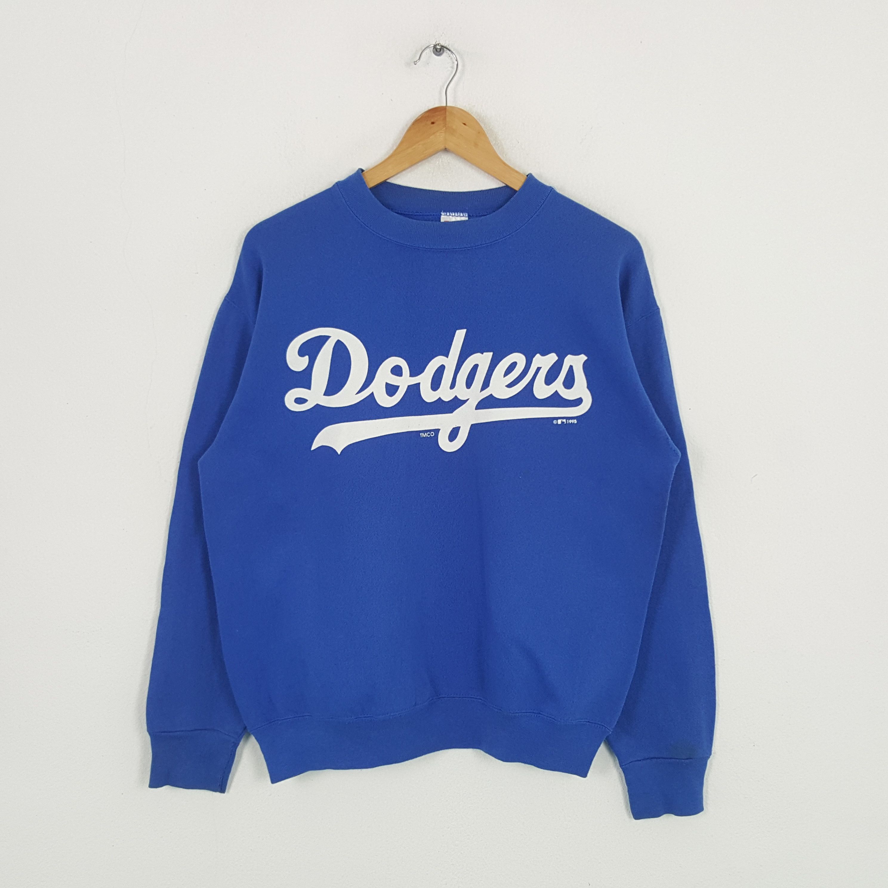 MLB × Vintage Vintage 90's MLB Dodgers Los Angeles Baseball Sweatshirt Size US M / EU 48-50 / 2 - 1 Thumbnail