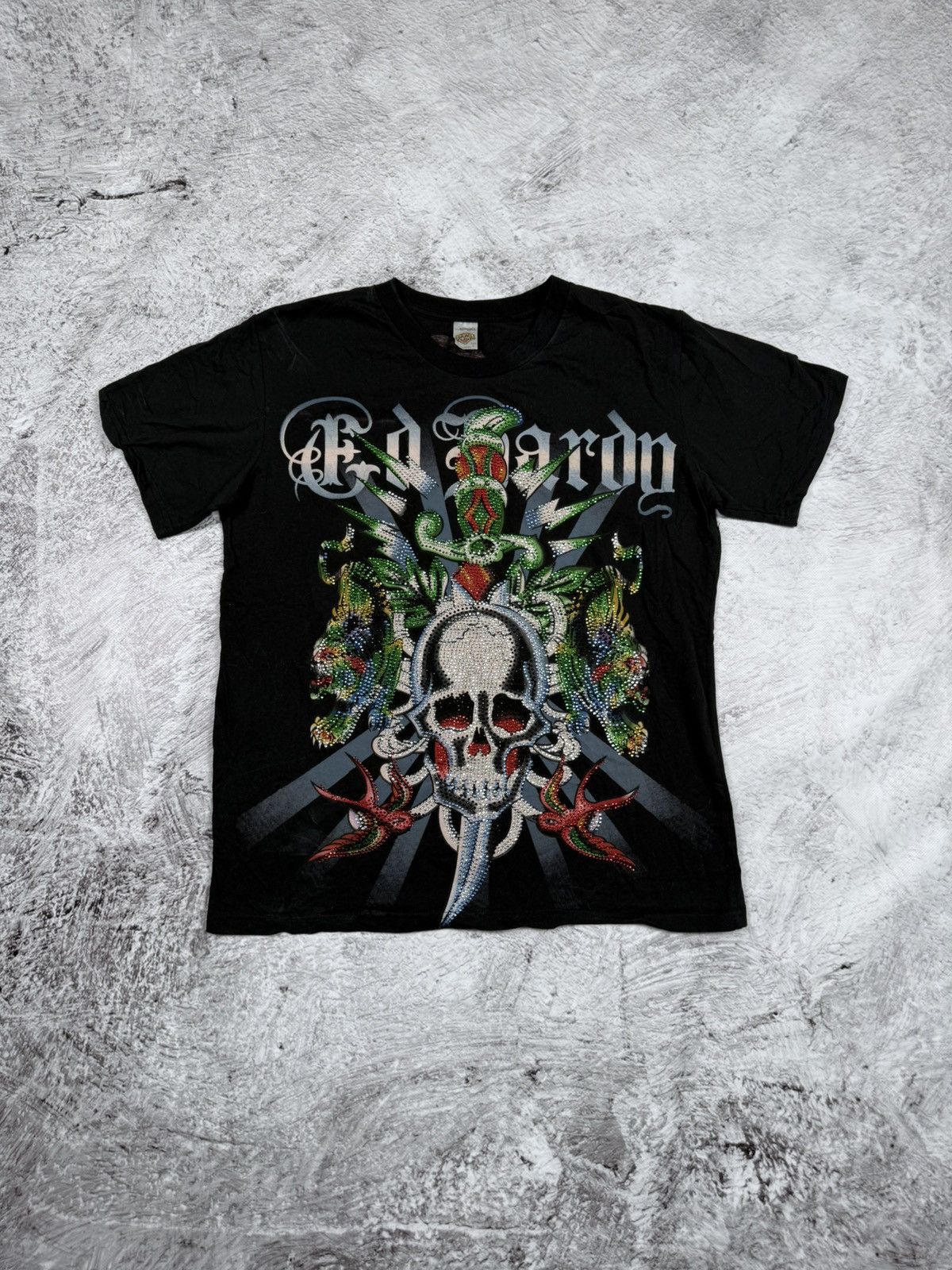 Christian Audigier × Ed Hardy × Vintage Vintage Ed Hardy T-shirt Y2K Size US L / EU 52-54 / 3 - 1 Thumbnail