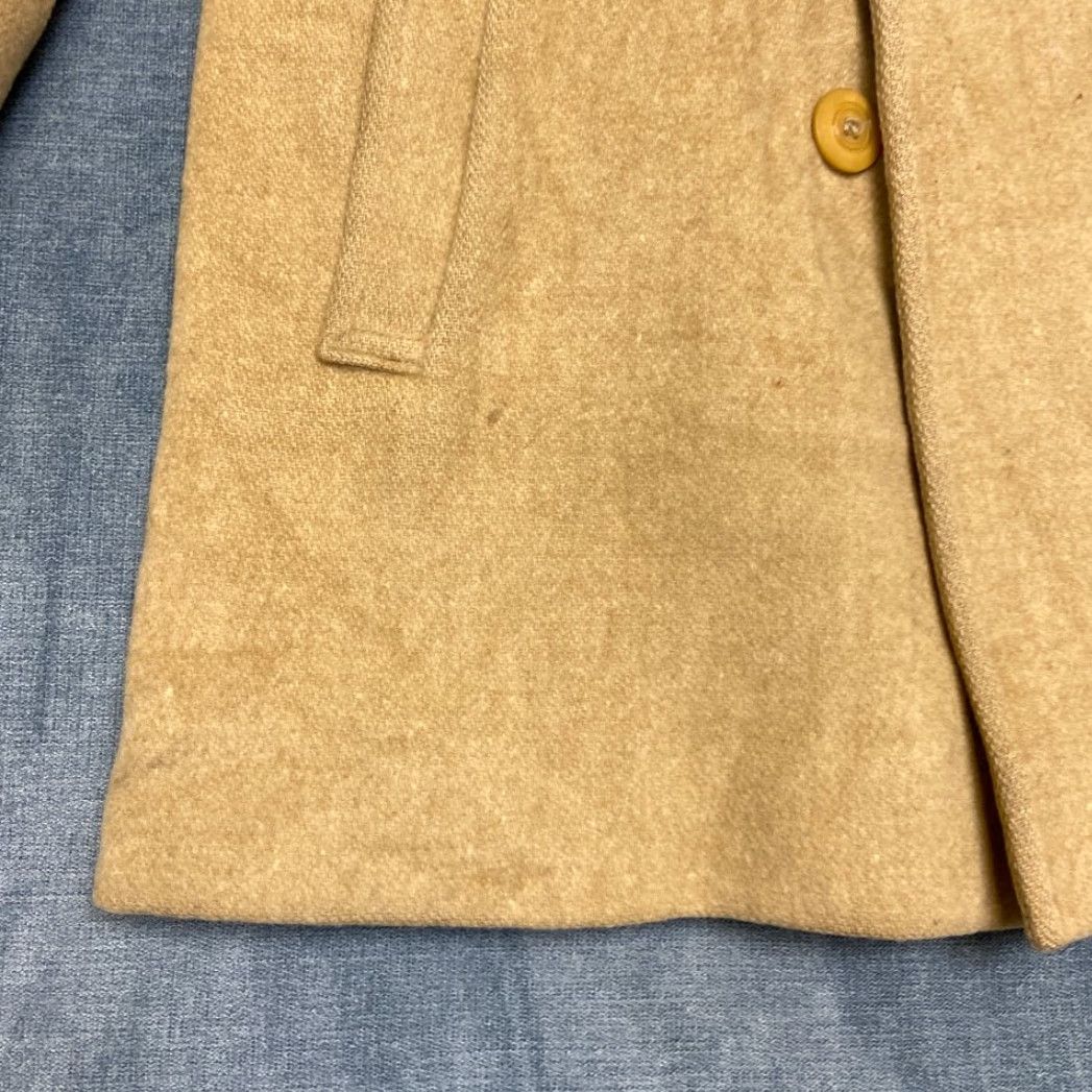 Pendleton VTG Pendleton Peacoat Jacket Mens S Beige Wool Lined Double Breasted Coat Size US S / EU 44-46 / 1 - 3 Thumbnail