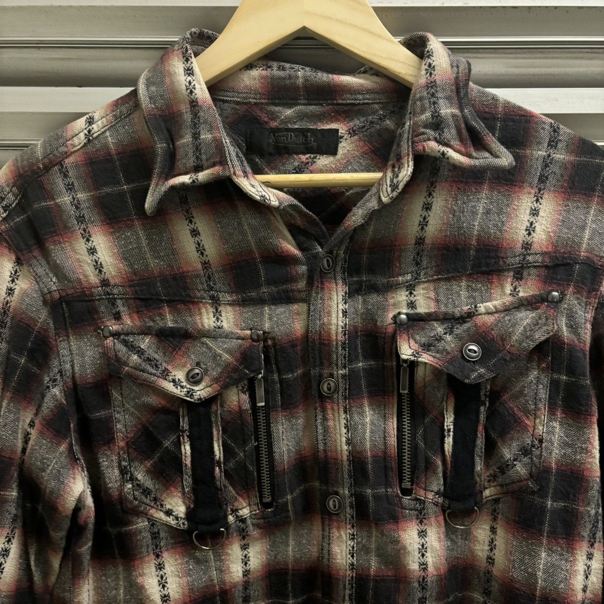 Vintage × Von Dutch Von Dutch Flannel Shirt Size US L / EU 52-54 / 3 - 2 Thumbnail