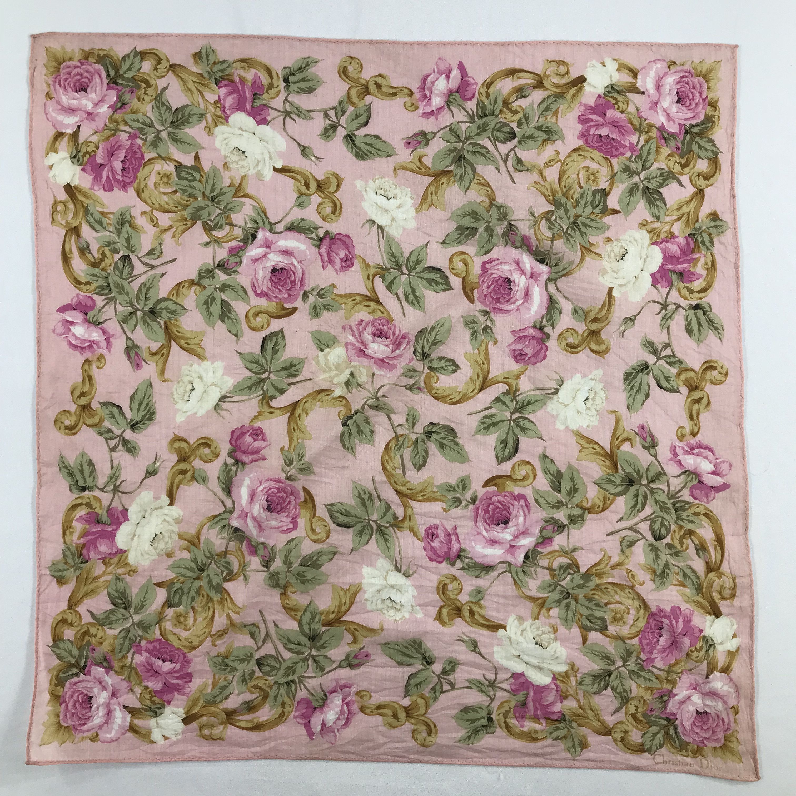 Vintage Christian Dior Bandana / Handkerchief / Neckerchief - S2322 Size ONE SIZE - 1 Thumbnail