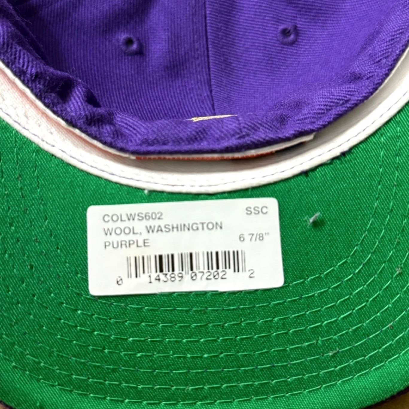 Sports Specialties VINTAGE Washington Huskies Fitted Hat Mens 6 7/8 Purple Wool Flat Bill Nike VTG Size ONE SIZE - 4 Thumbnail
