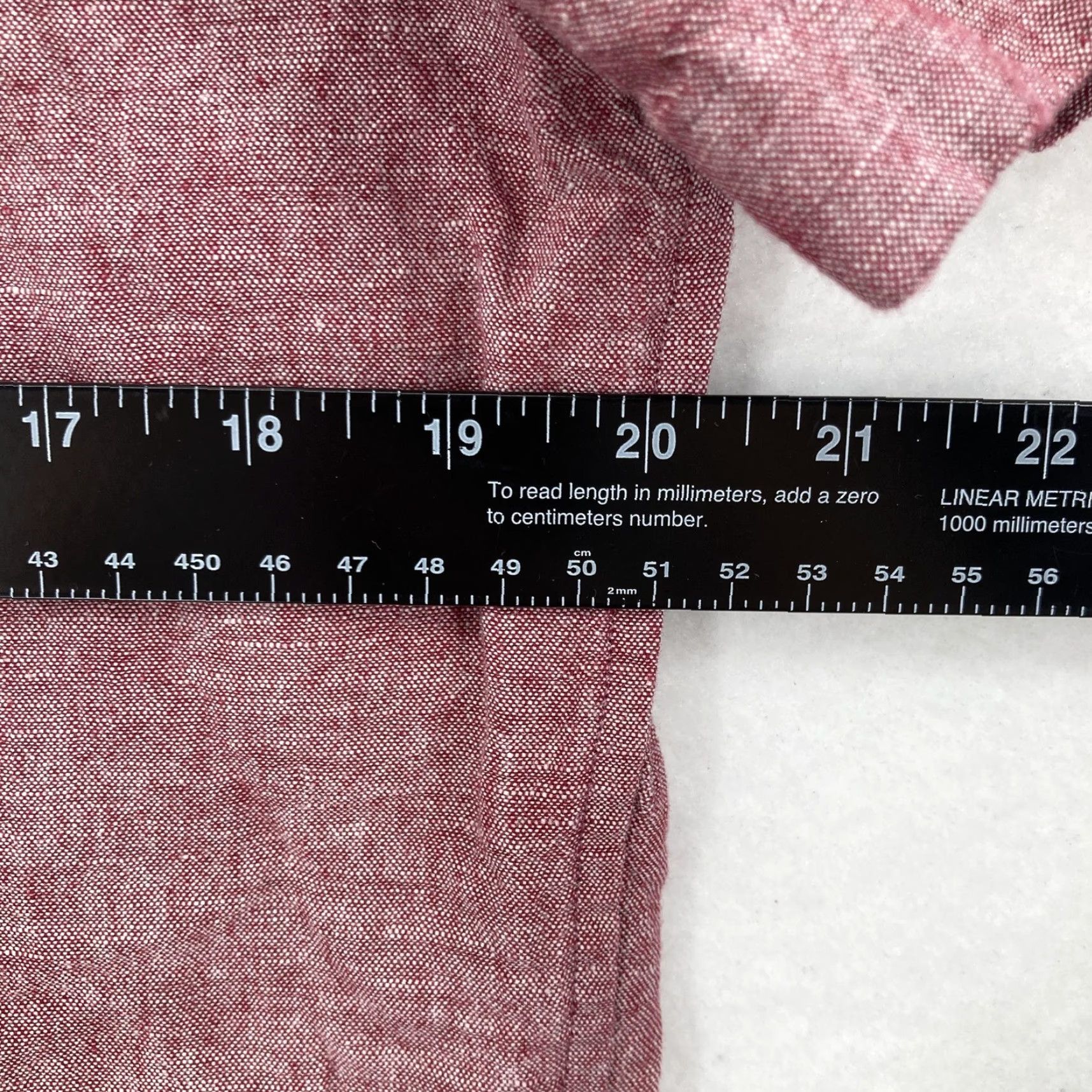 Banana Republic Banana Republic Shirt Mens Medium Red Linen Slim Short Sleeve Button-Up Preppy Size US M / EU 48-50 / 2 - 7 Thumbnail