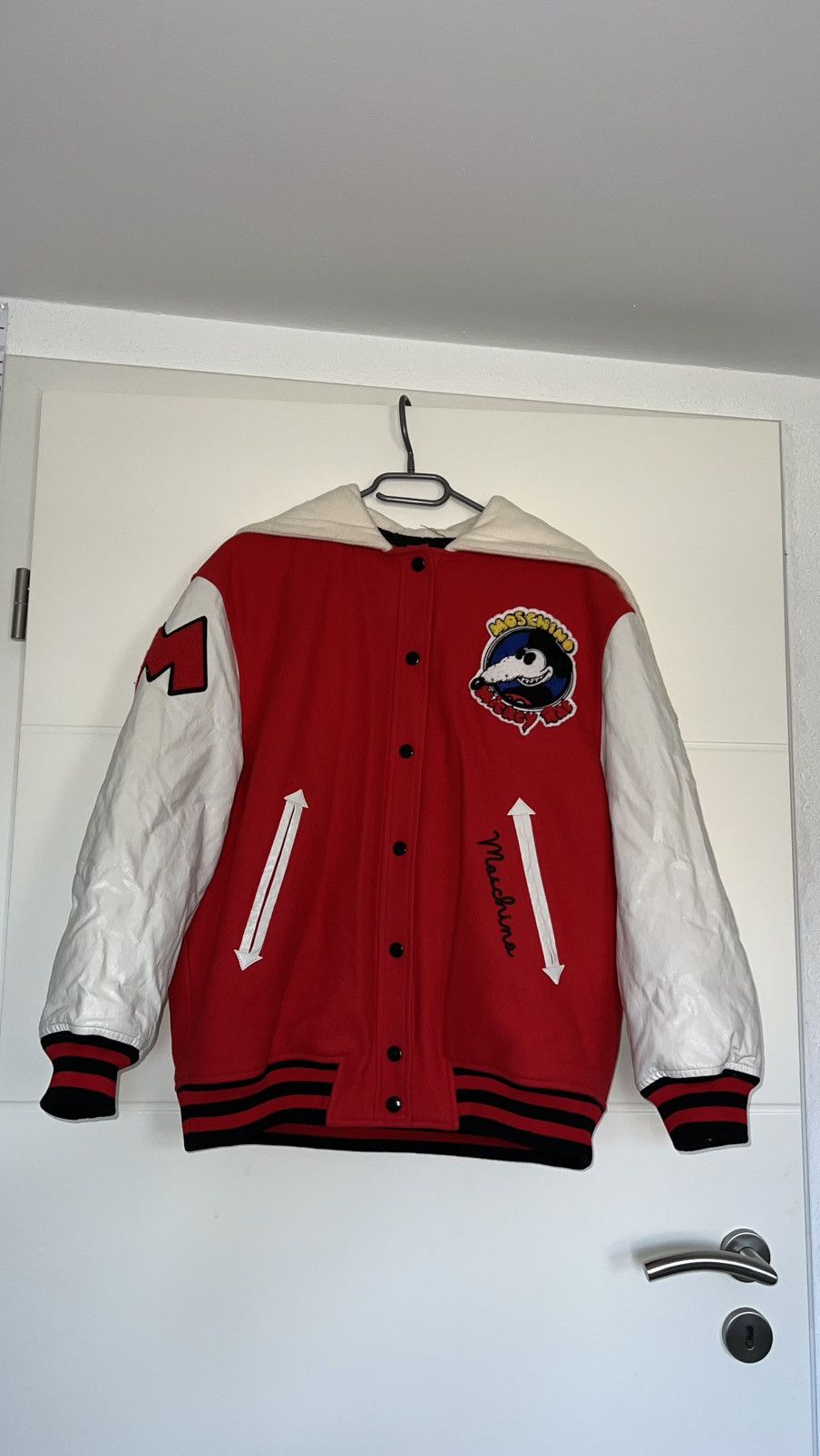 Moschino Moschino Mickey Rat Bomber Jacket Red White Size M Size M / US 6-8 / IT 42-44 - 5 Thumbnail