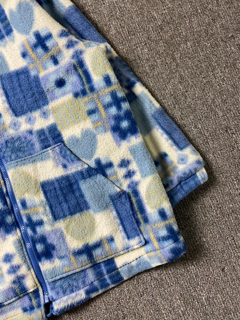 Japanese Brand LILIPET Brand Patterned Fleece Hoodie Jacket (191) Size US M / EU 48-50 / 2 - 8 Thumbnail
