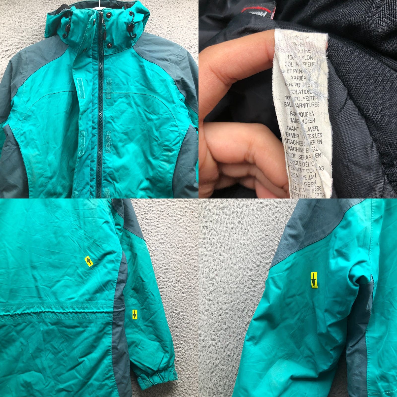 Vintage VINTAGE LL Bean Primaloft Snow Ski Jacket Hooded Womens XS Turquoise Green 258987 Size XS / US 0-2 / IT 36-38 - 8 Thumbnail