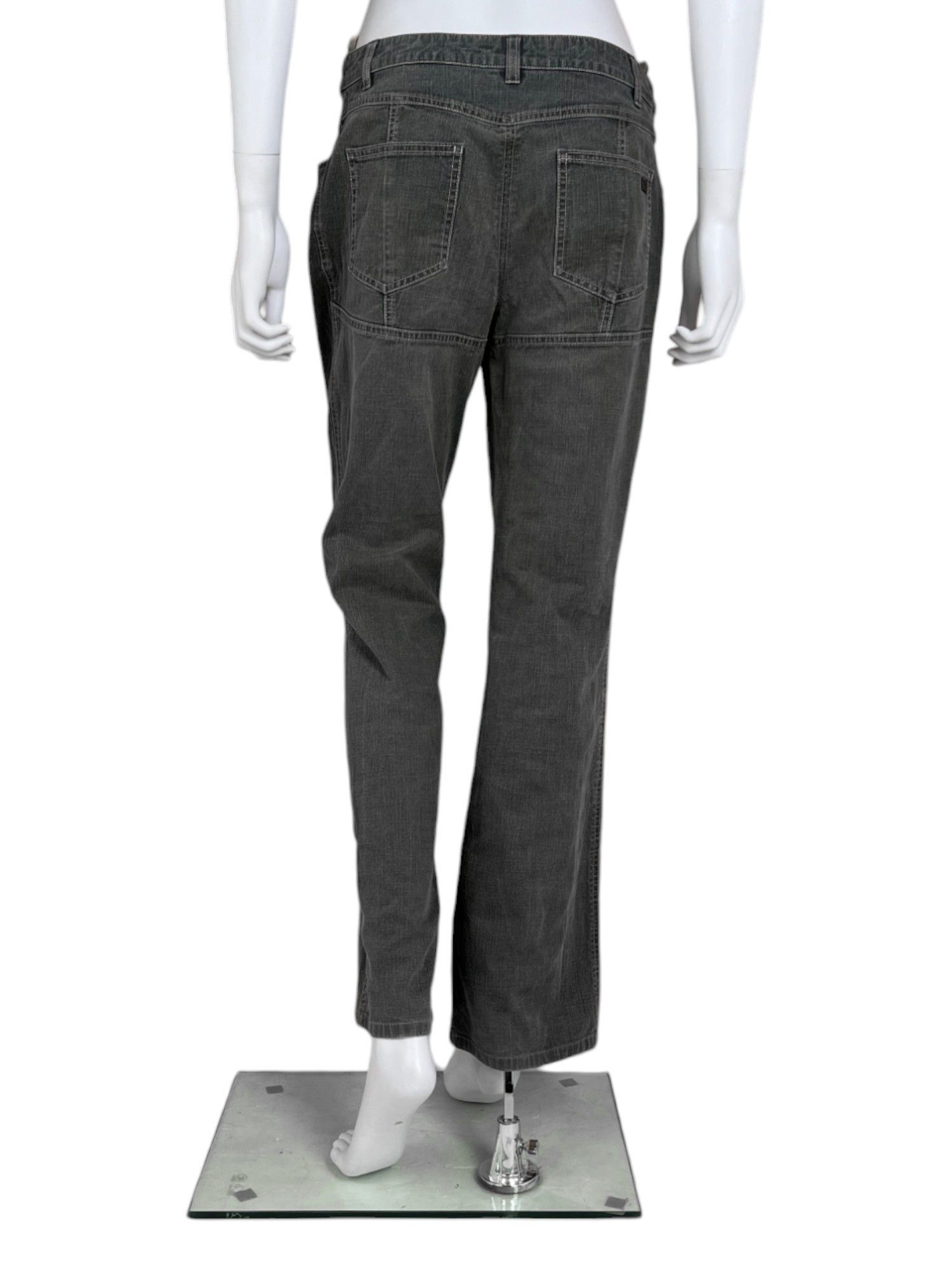 Chanel by Karl Lagerfield S/S 2003 Grey Bootcut Jeans Size 27" / US 4 / IT 40 - 3 Thumbnail