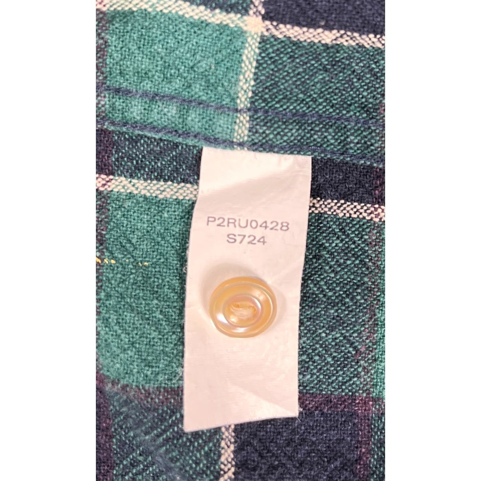 Vintage VINTAGE JACK SPADE Men's Button-Up Heavy Flannel Shirt Plaid Sz M Green 100% Cotton Pockets Designer City Classic Size US M / EU 48-50 / 2 - 5 Thumbnail
