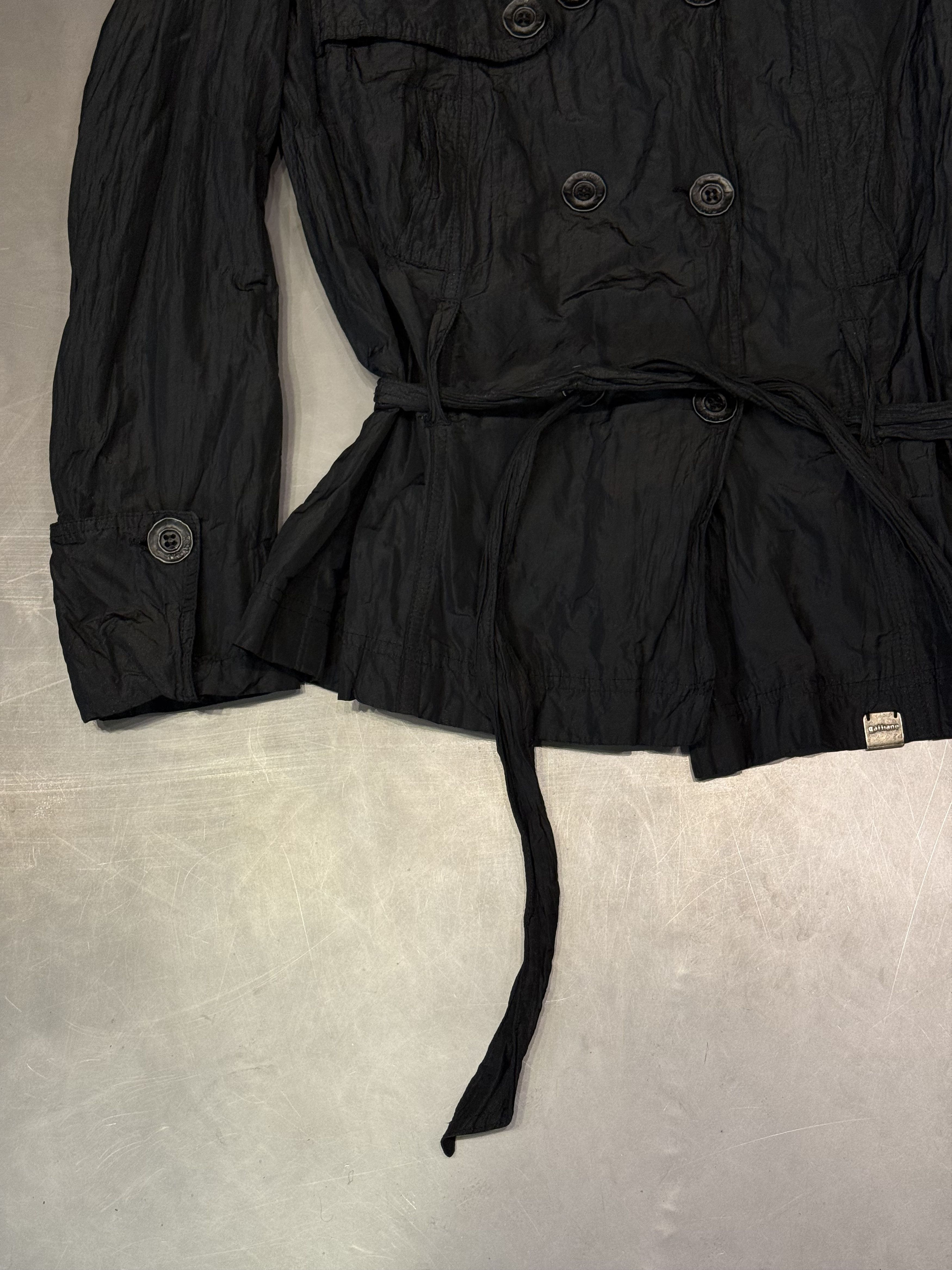 John Galliano John Galliano SS07 metalli scrunched fitted black jacket Size M / US 6-8 / IT 42-44 - 6 Thumbnail