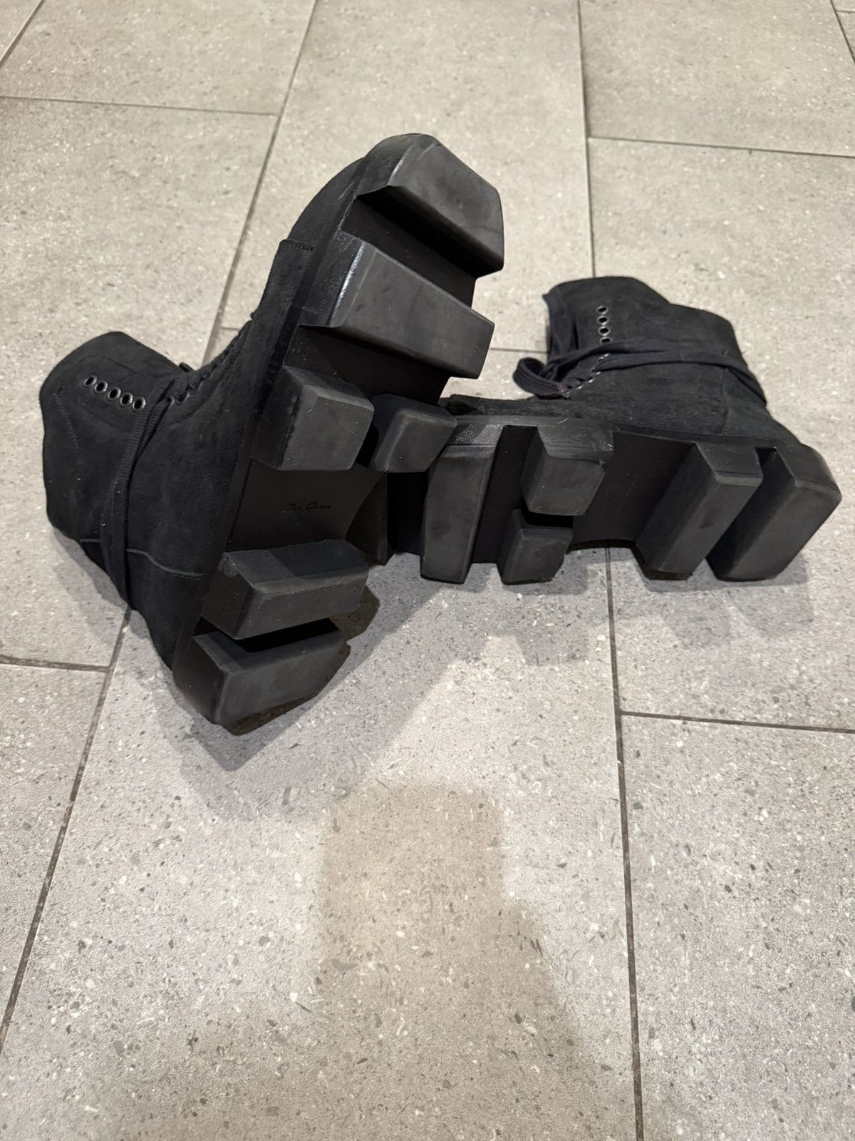 Rick Owens Rick Owens FW13 'PLINTH' megatooth boots Size US 10 / EU 43 - 4 Thumbnail