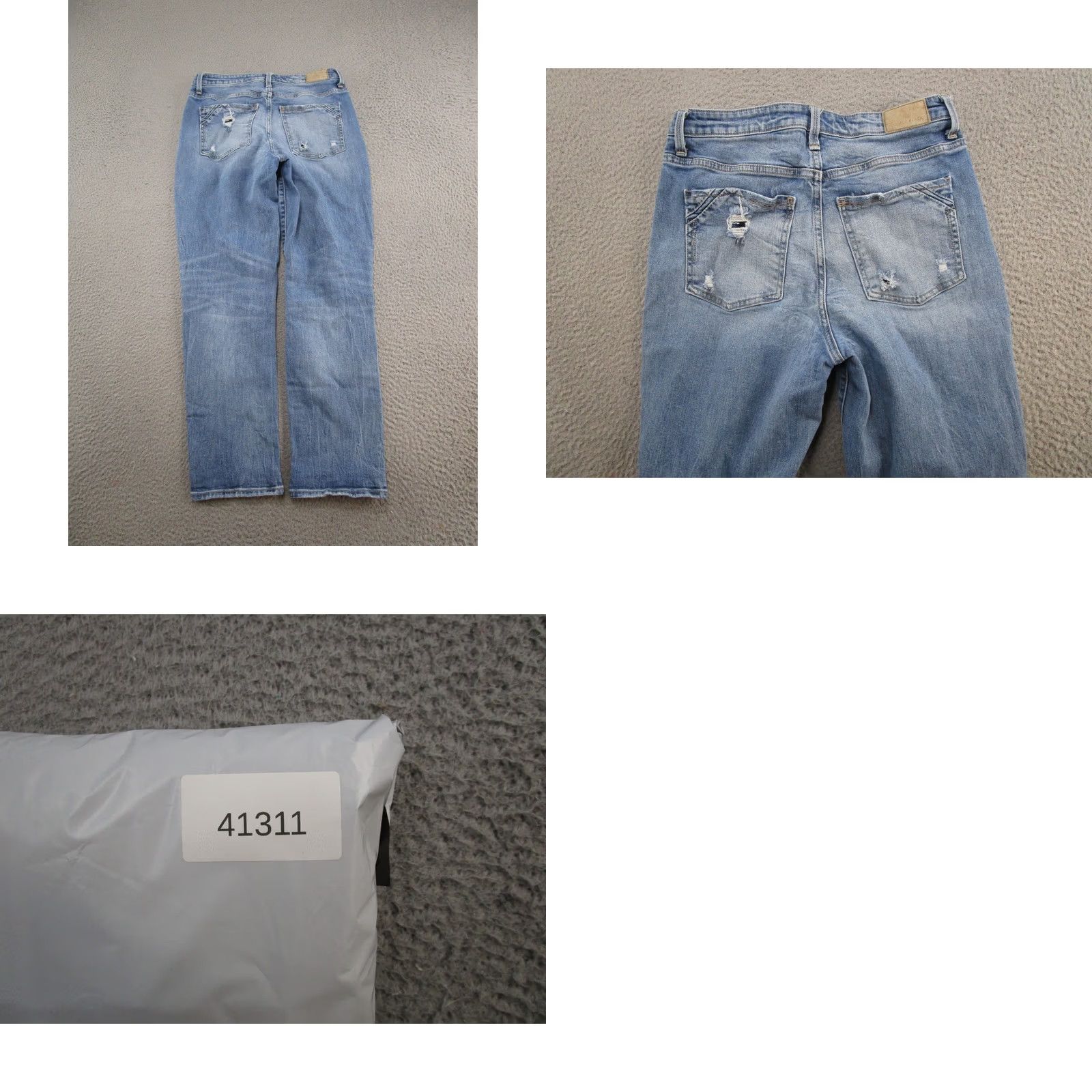 Buckle Black Buckle Black Jeans Womens Mom High Rise Distressed Medium Wash 29 Regular 5-Pocket Blue Cotton Denim Modern Size 29" - 9 Thumbnail