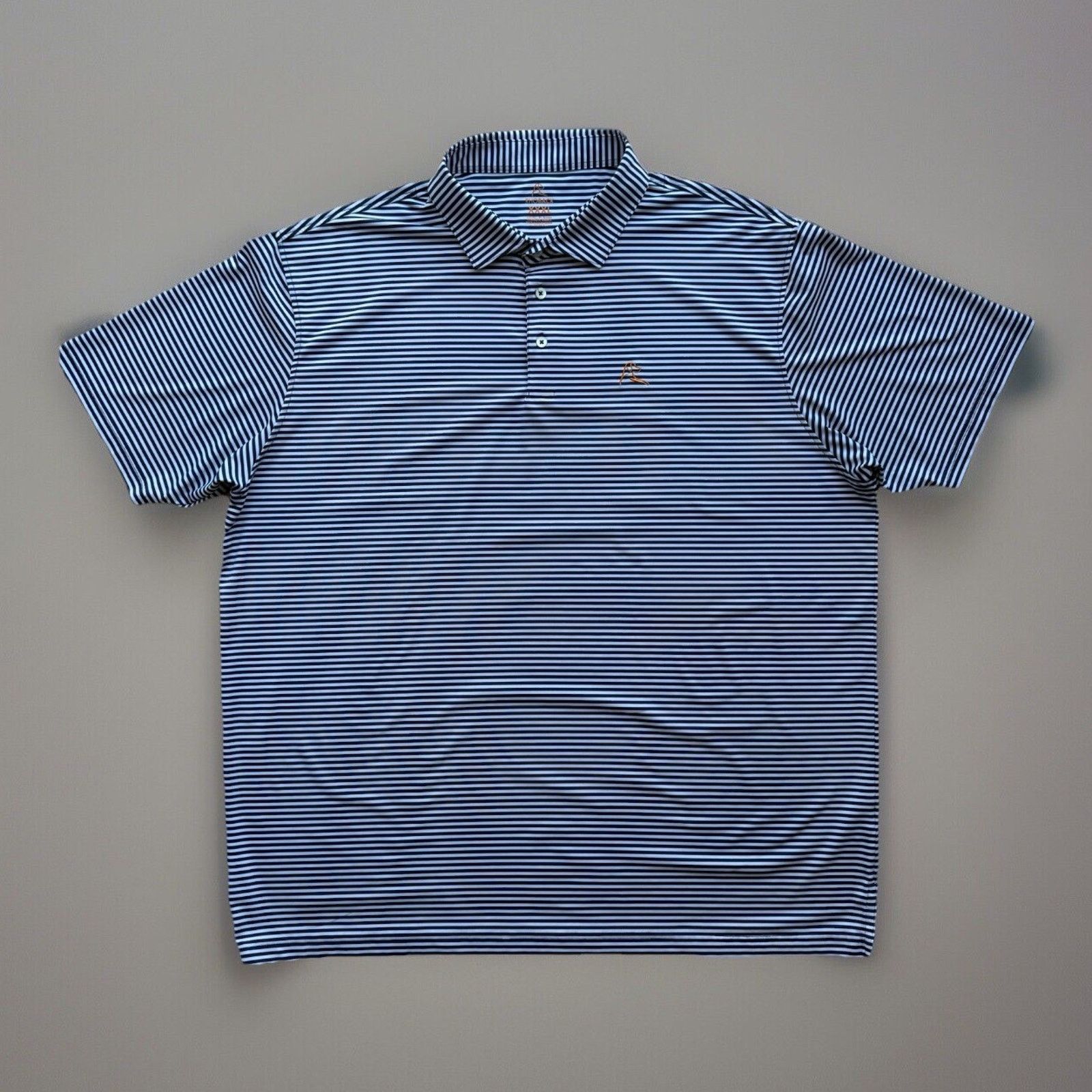 Other Rhoback Polo Shirt 3XL Navy White Striped Golf Tennis Size US XXL / EU 58 / 5 - 1 Thumbnail