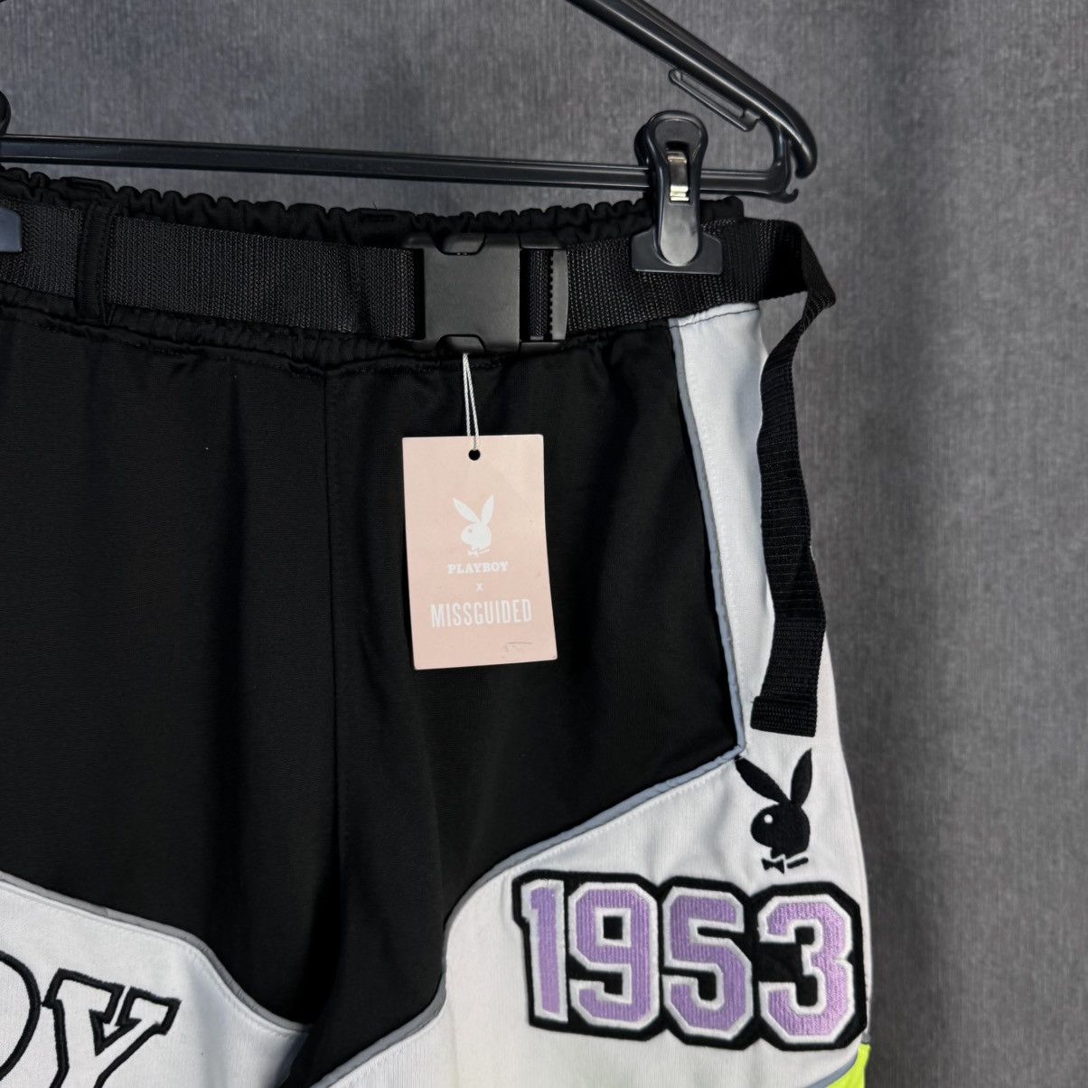Playboy Playboy x Missguided High Waisted Panel Trousers pants Y2K Size 26" / US 2 / IT 38 - 4 Thumbnail