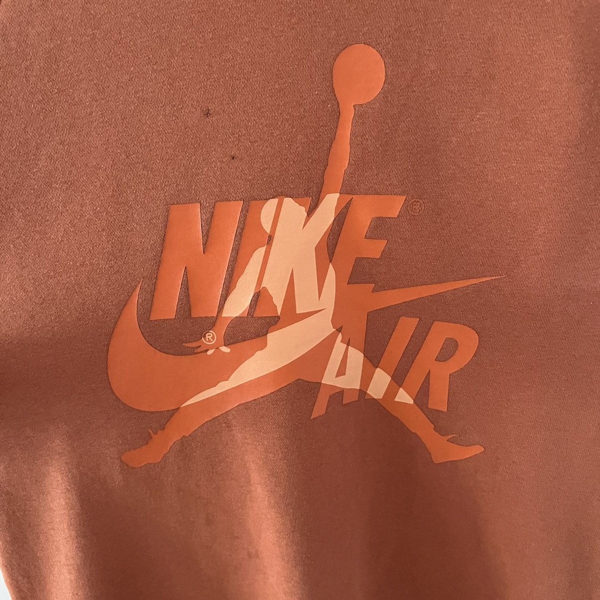 Nike Nike Air Jordan Big Central Logo Orange Sweatshirt Jumper Size US M / EU 48-50 / 2 - 2 Thumbnail